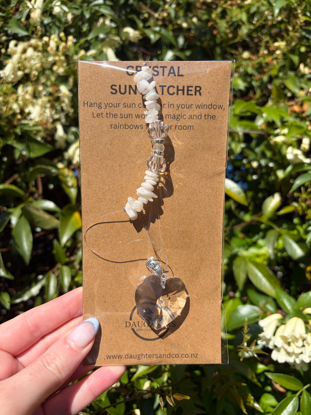 Moonstone | Heart Sun Catcher