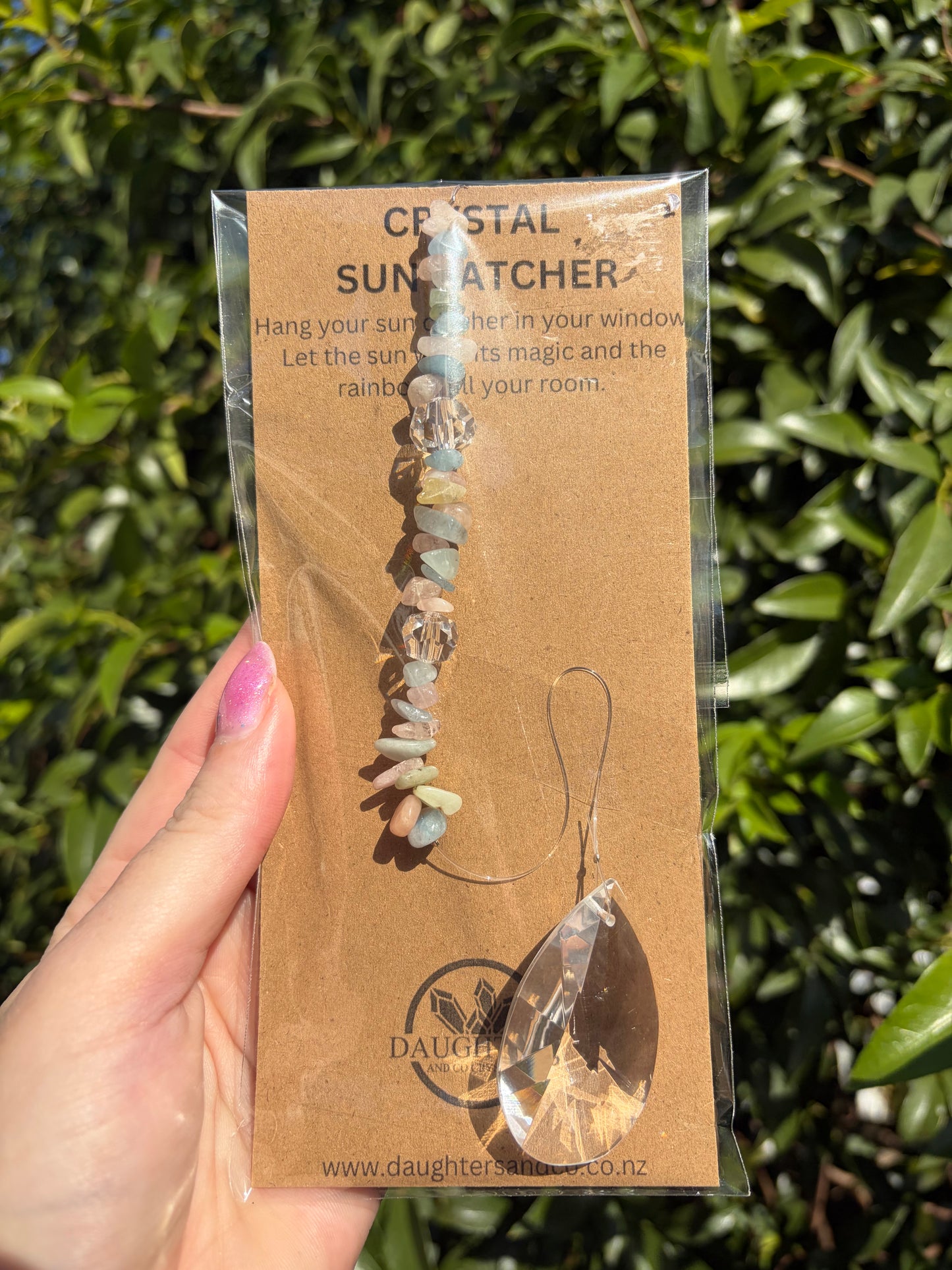 Morganite | Tear Drop Sun Catcher