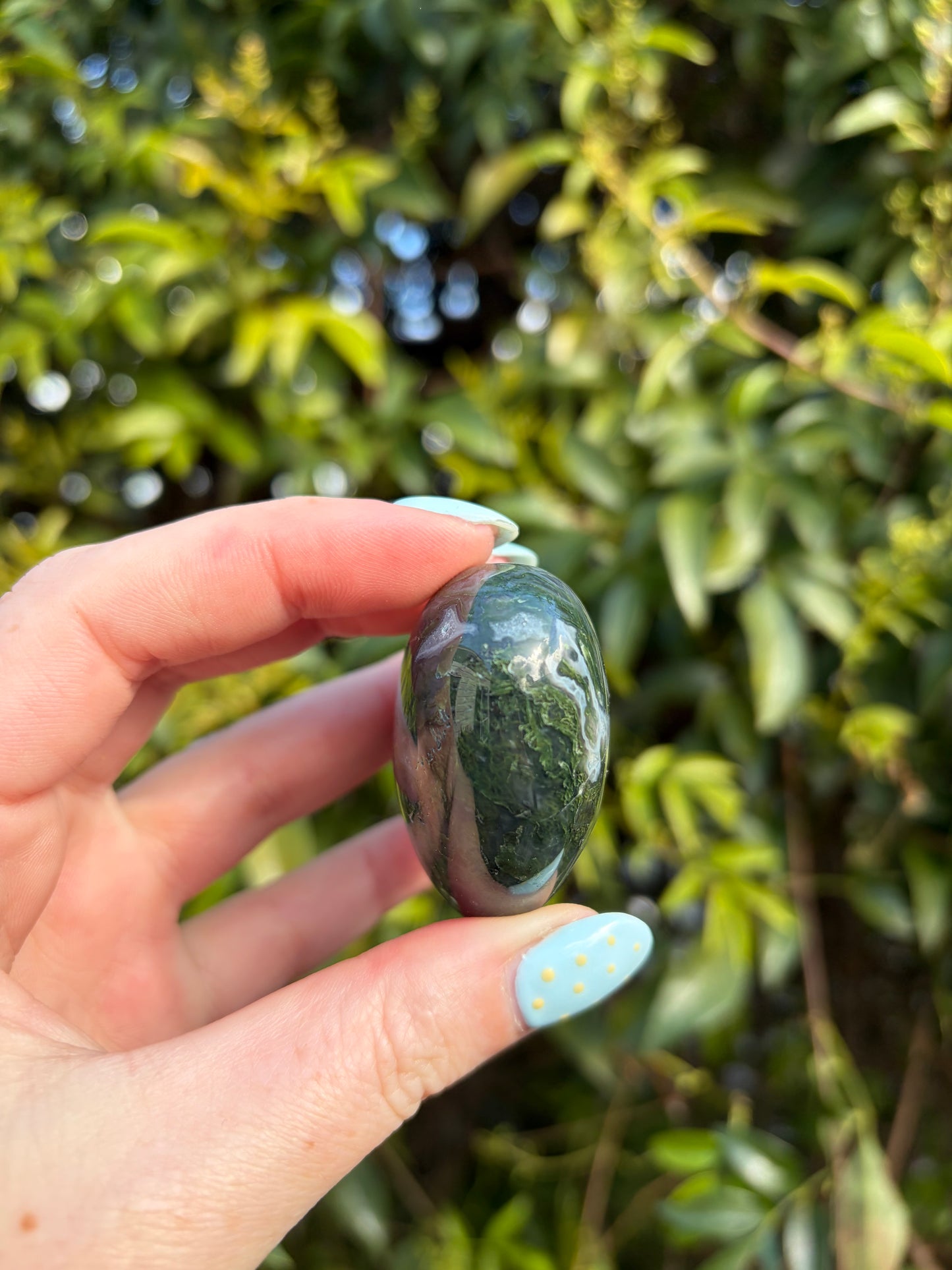 Moss Agate Heart A