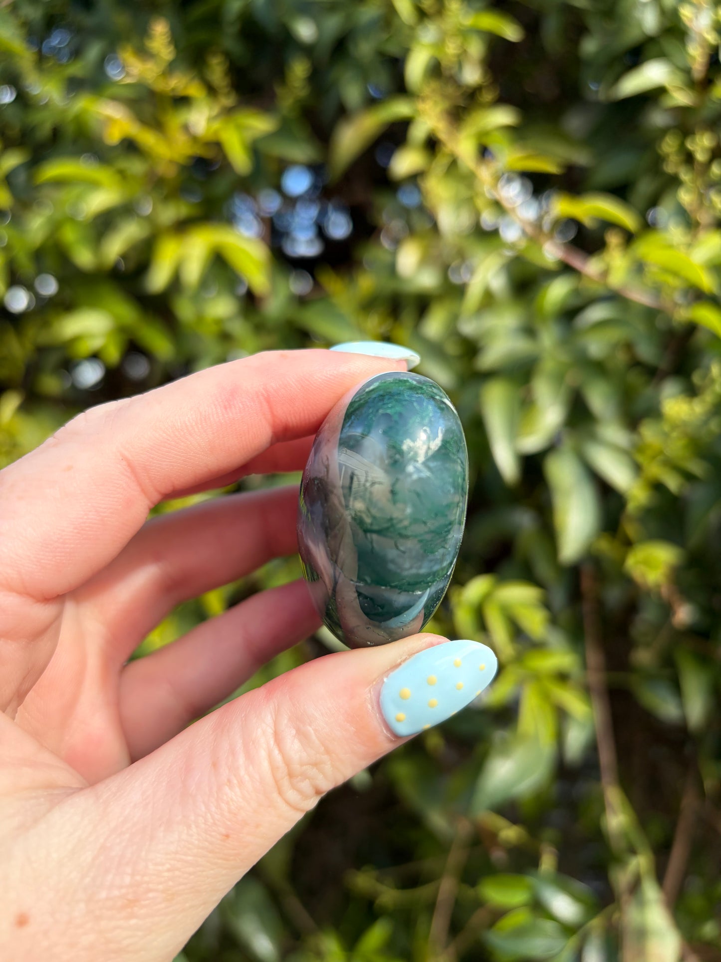 Moss Agate Heart B