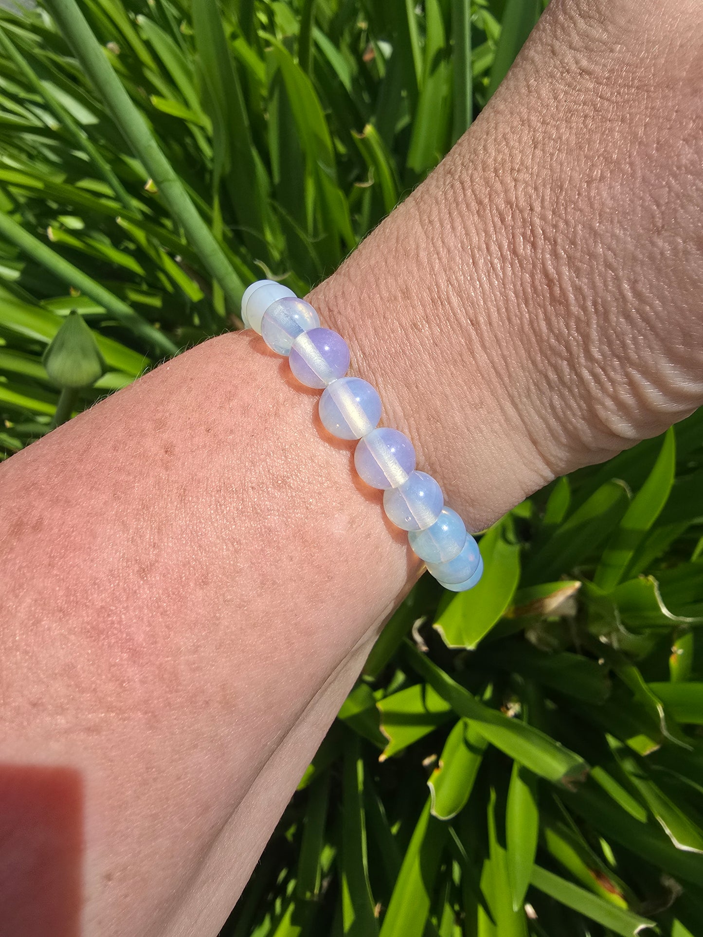 Opalite | Round Bead Bracelet 8 mm