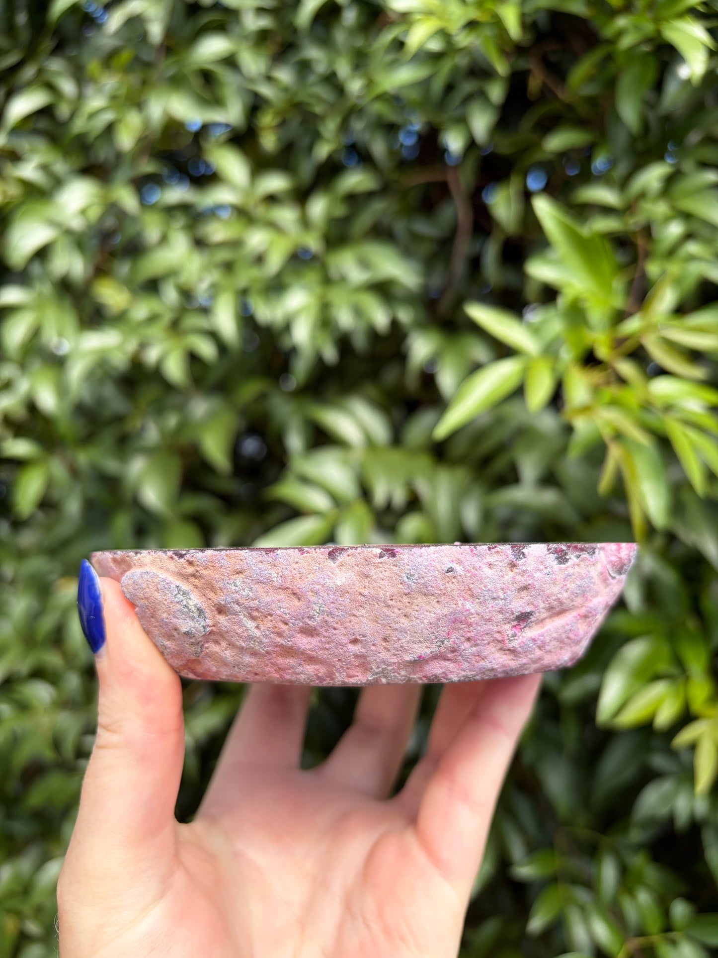 Pink Agate Candle Holder