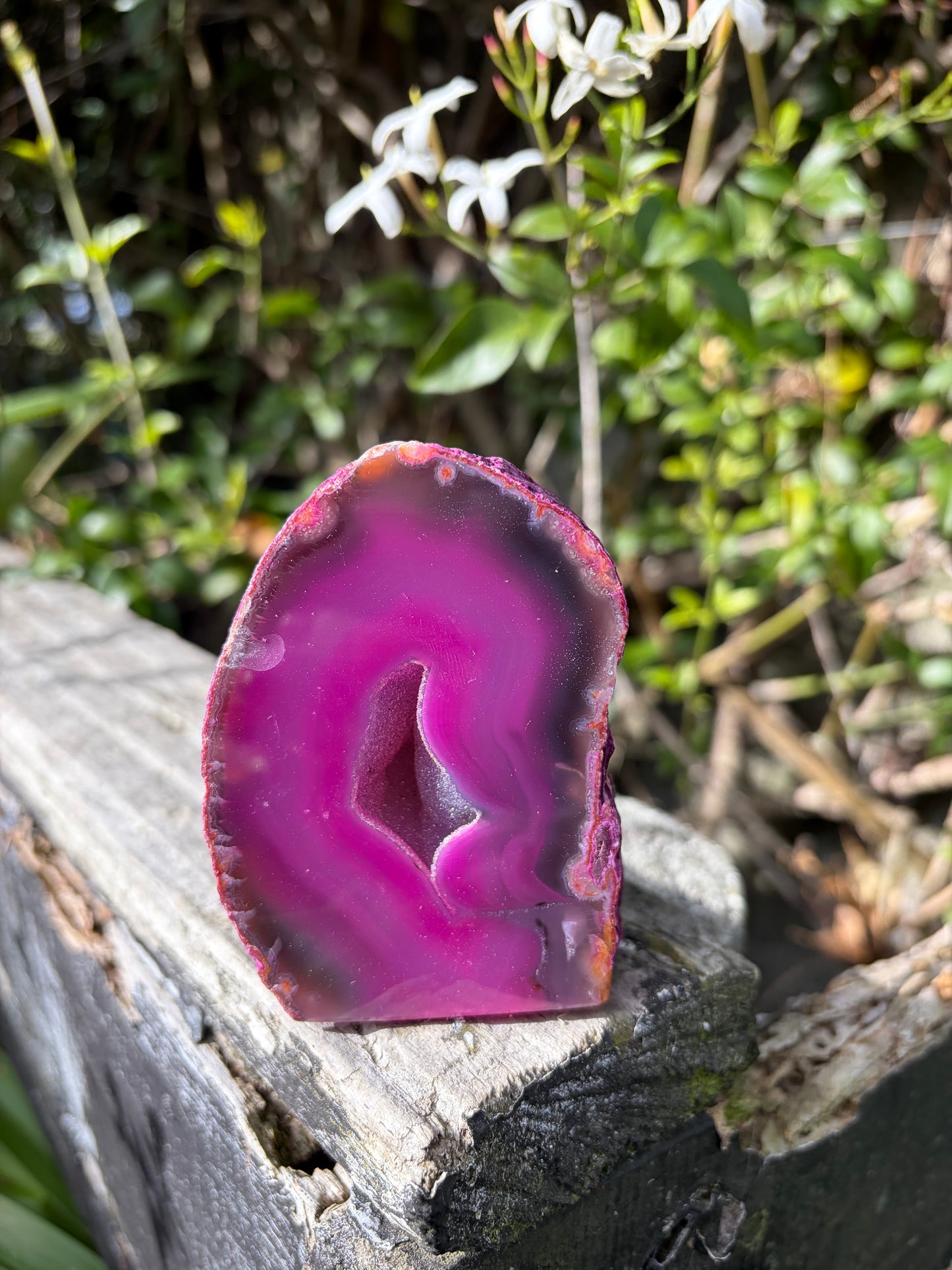 Pink Agate Geode A