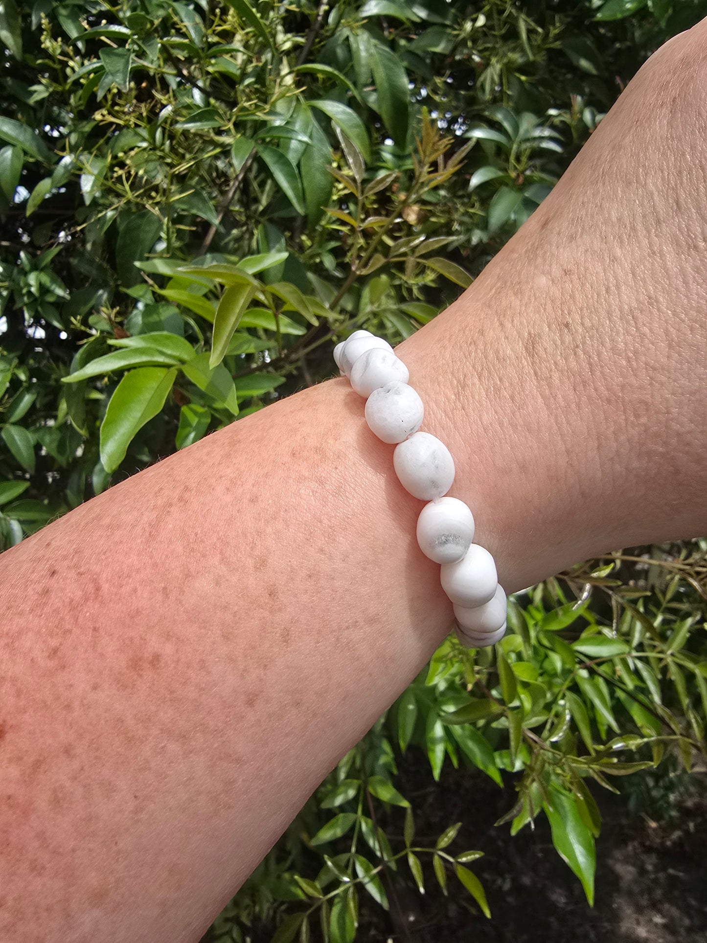 Pink Mangano Calcite | Nugget Bead Bracelet