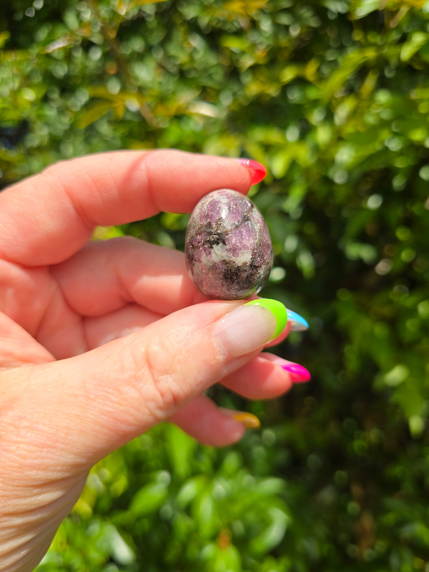 Pink Rubellite Tumbled Stone