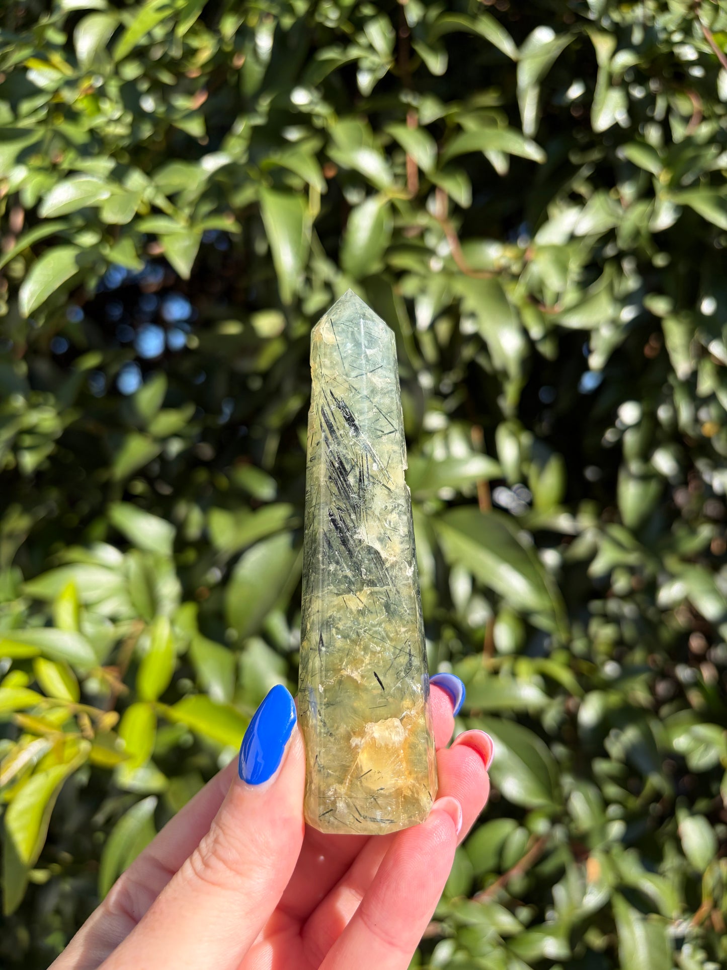 Prehnite Polished Point B
