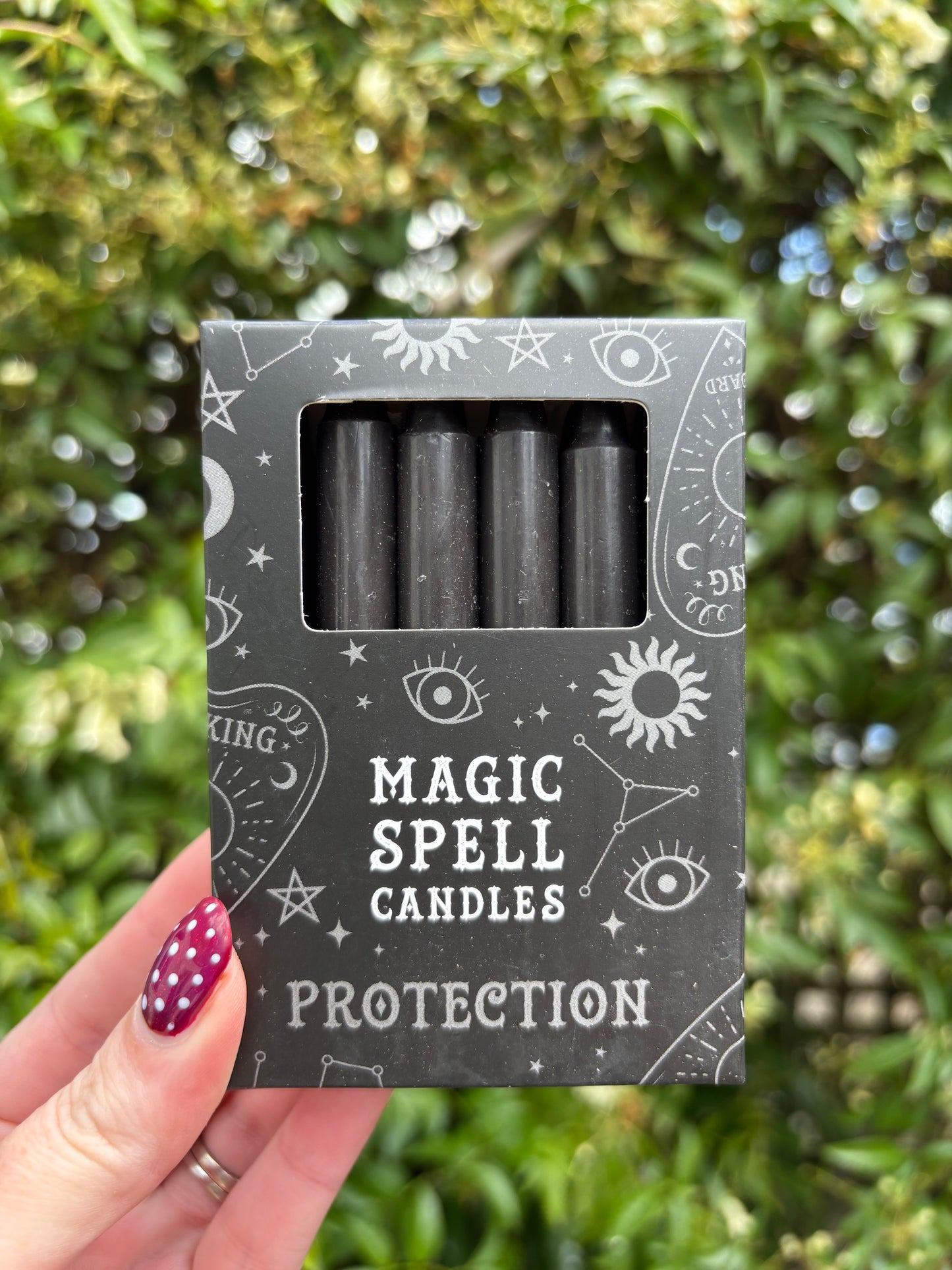 Black PROTECTION Spell Candles x12