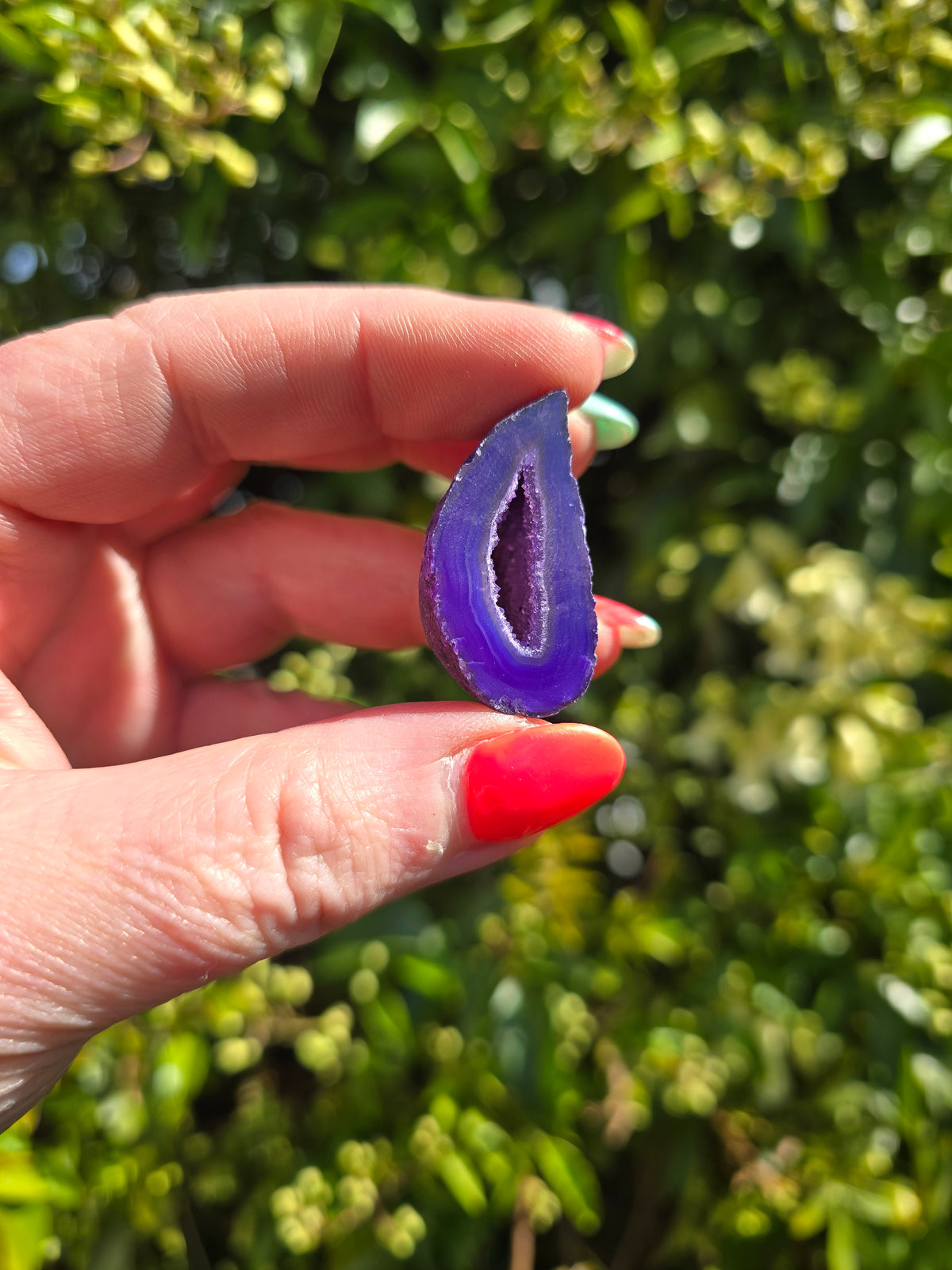 Purple Agate Geode Cave | Small