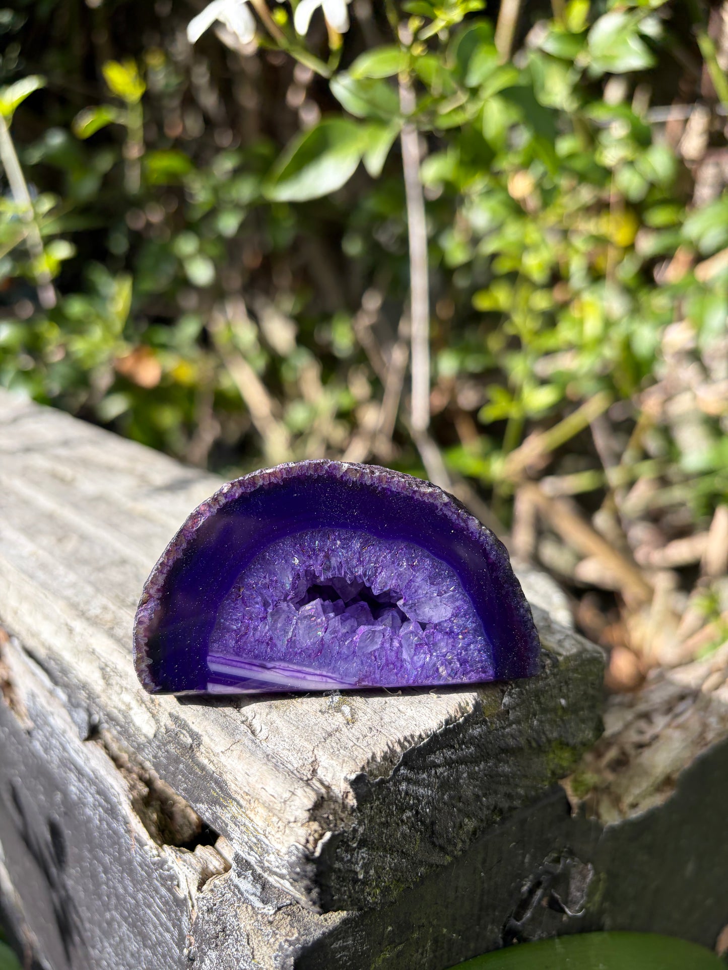 Purple Agate Geode D