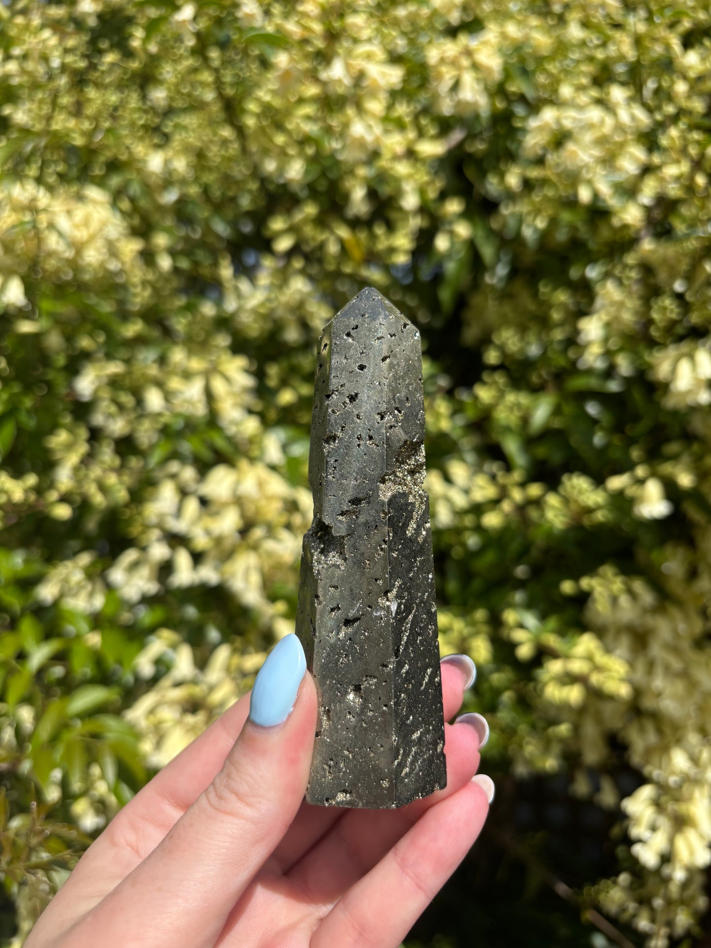 Pyrite Druzy Point Large A