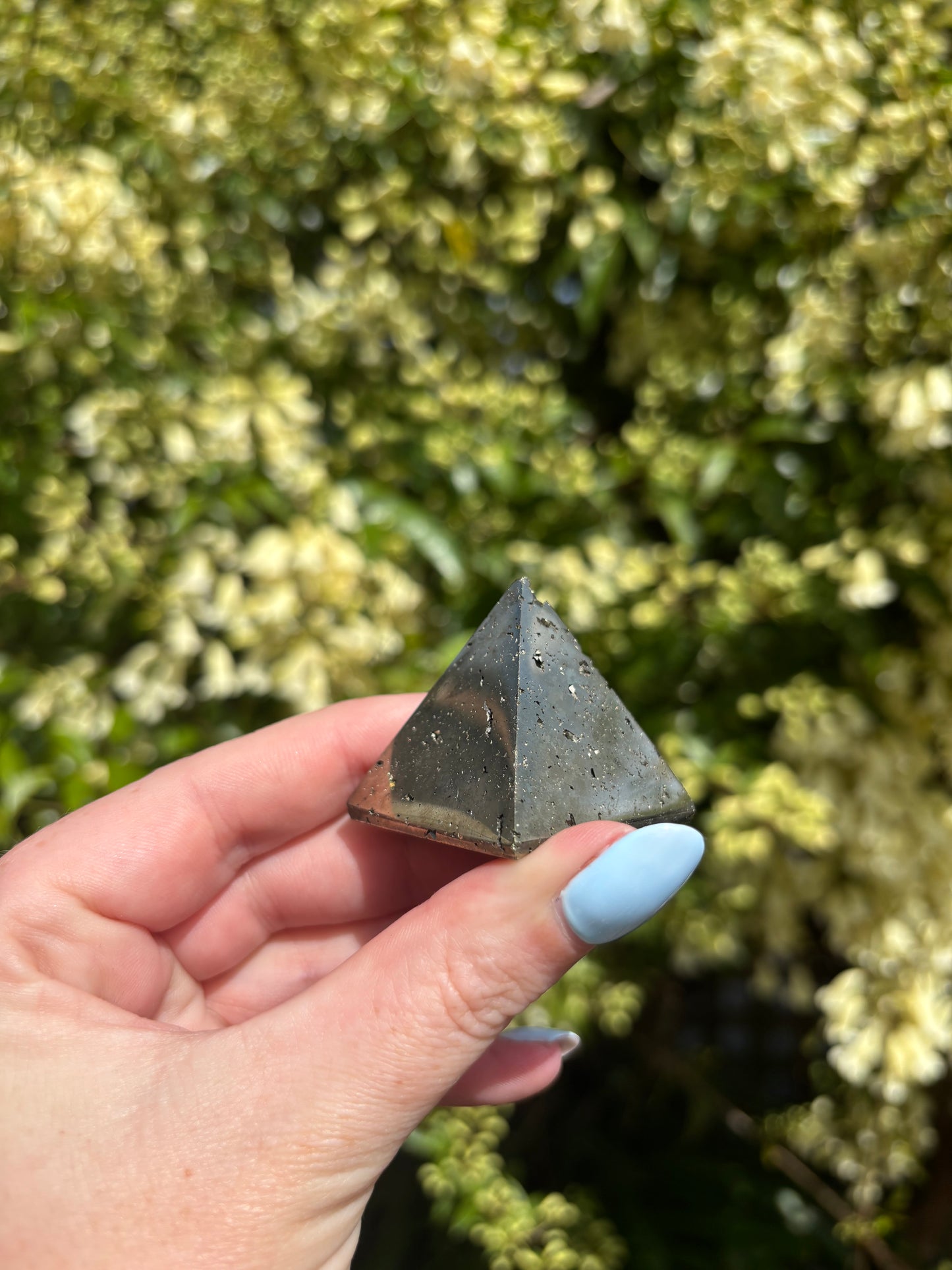 Pyrite Druzy Pyramid A