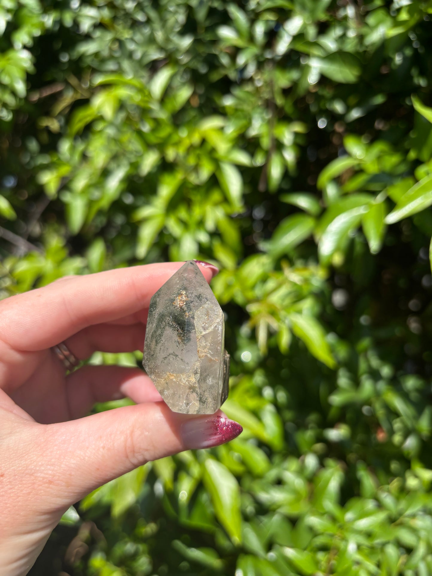 Quartz With Inclusions Polished Point G