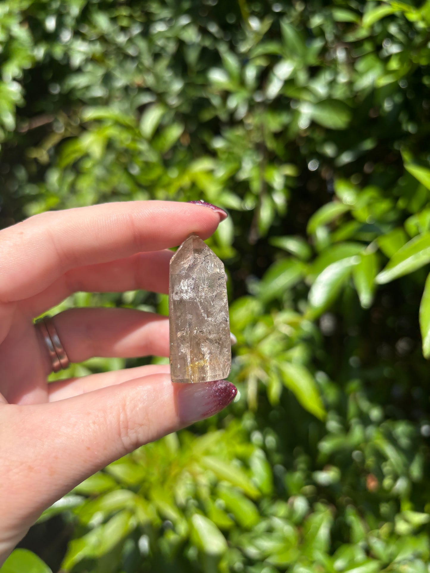 Quartz With Inclusions Polished Point J