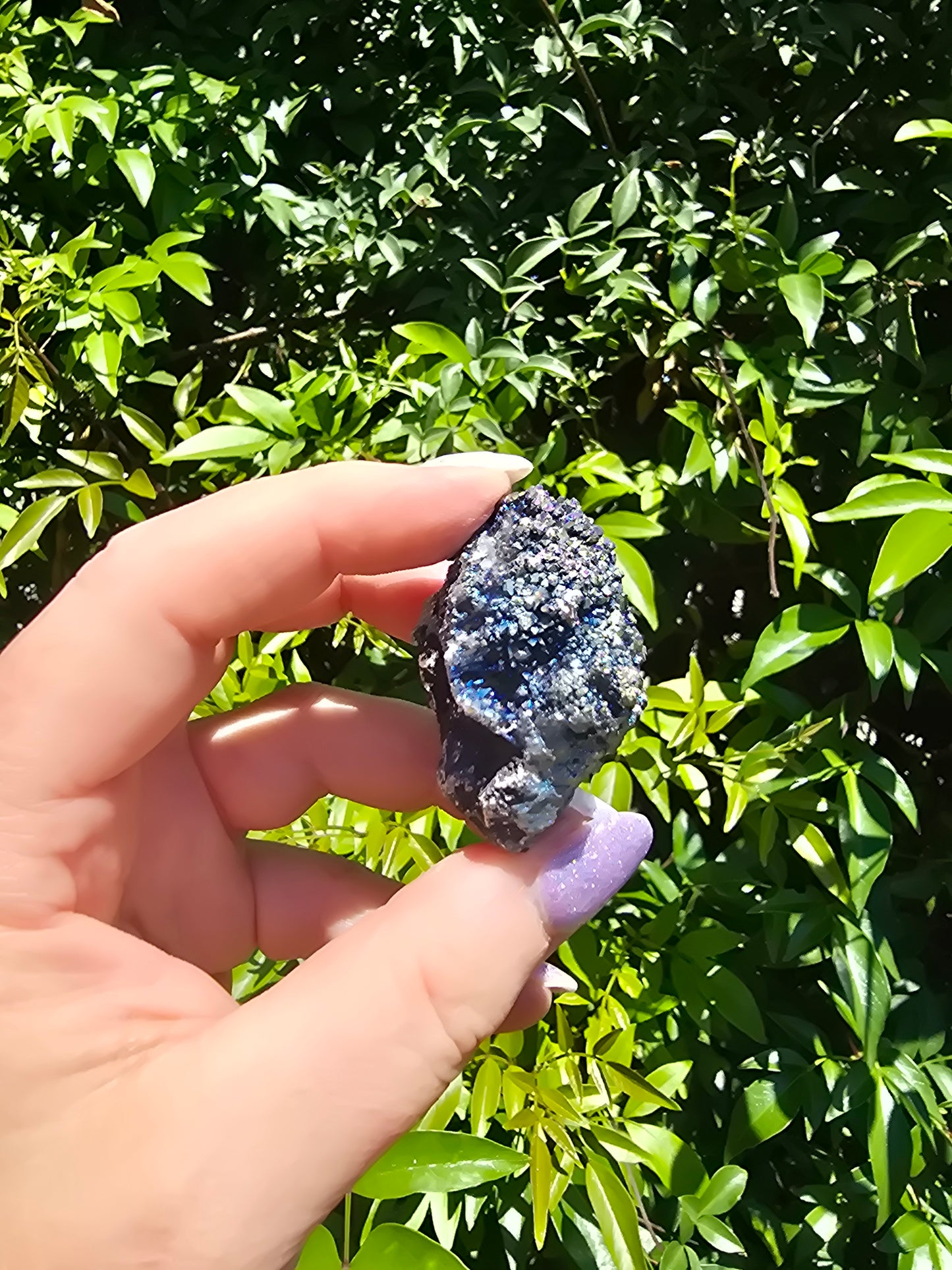 Rainbow Titanium Quartz Cluster E