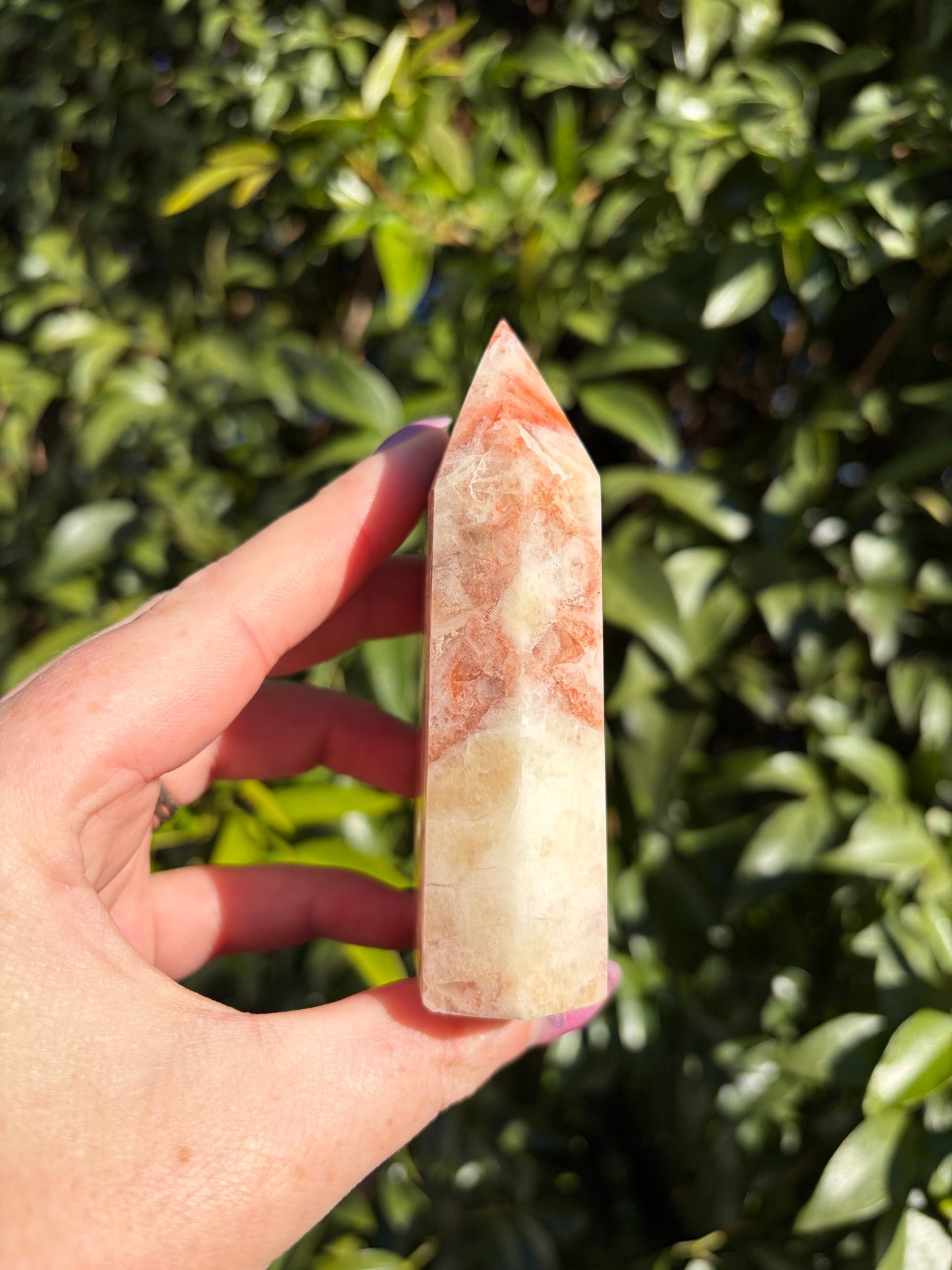 Rainbow Calcite Cluster Point B
