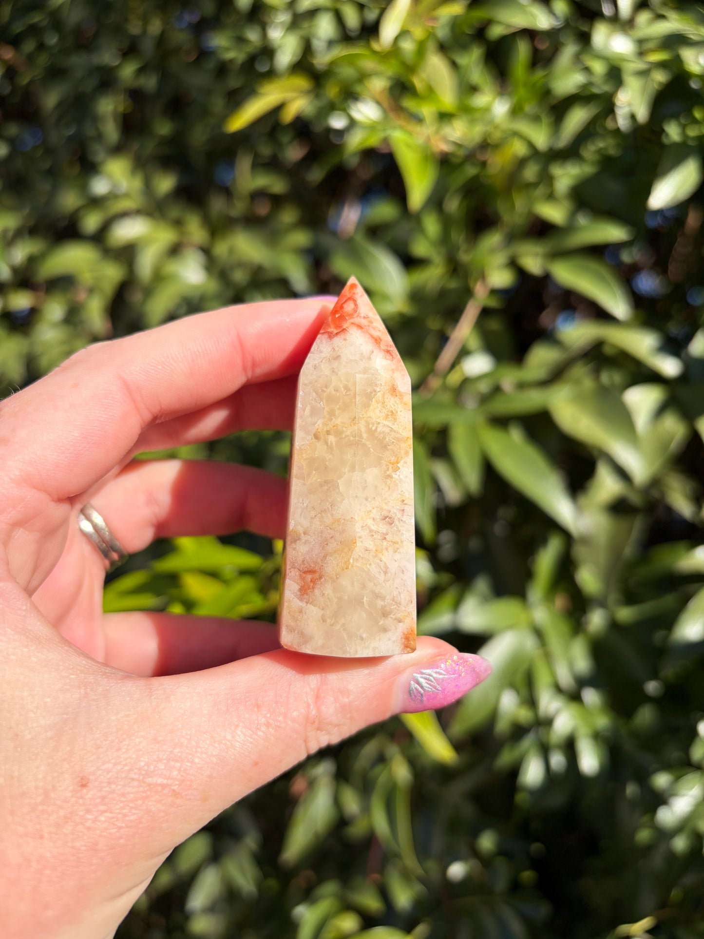Rainbow Calcite Cluster Point D