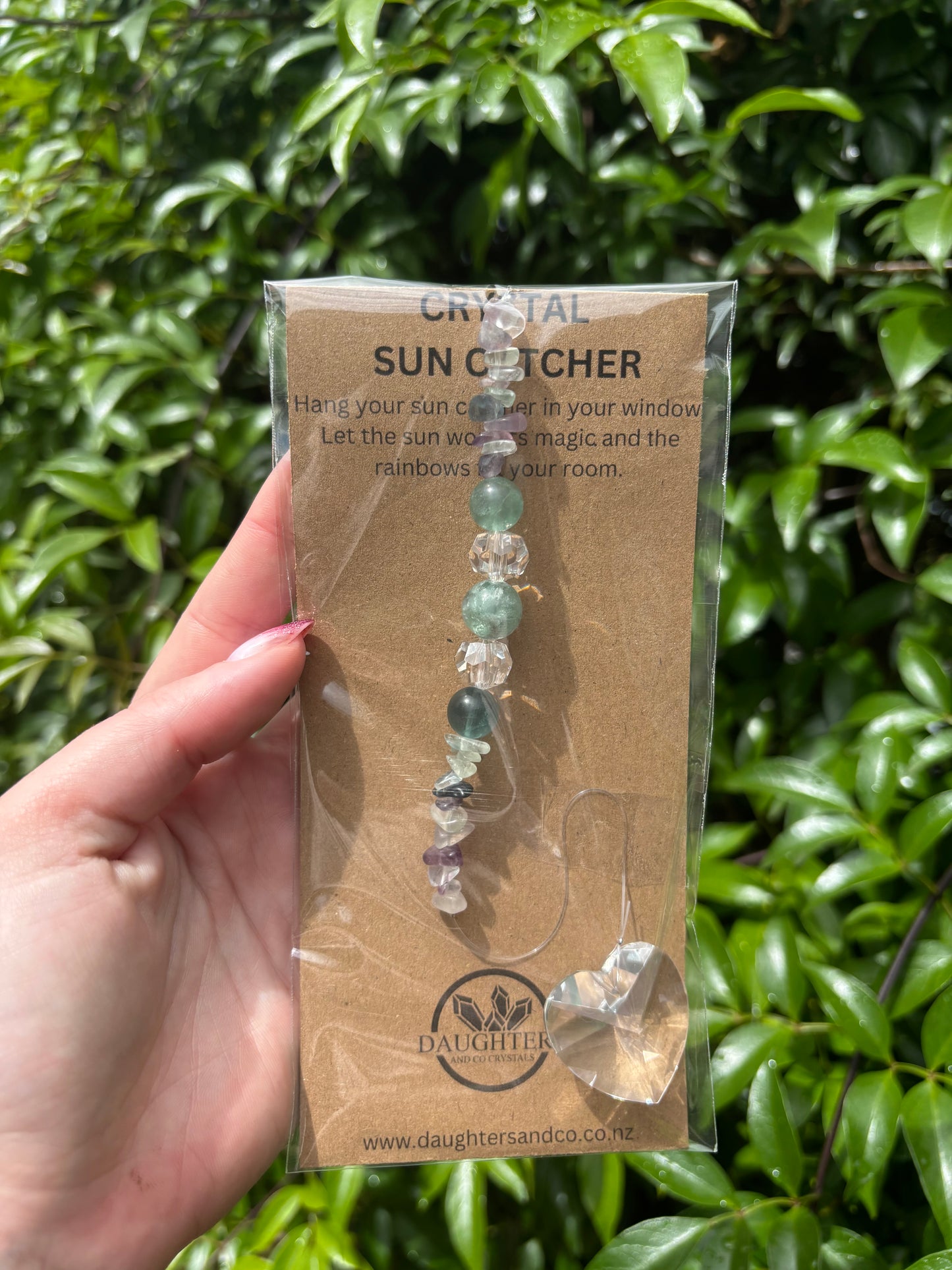 Rainbow Fluorite | Heart Sun Catcher A