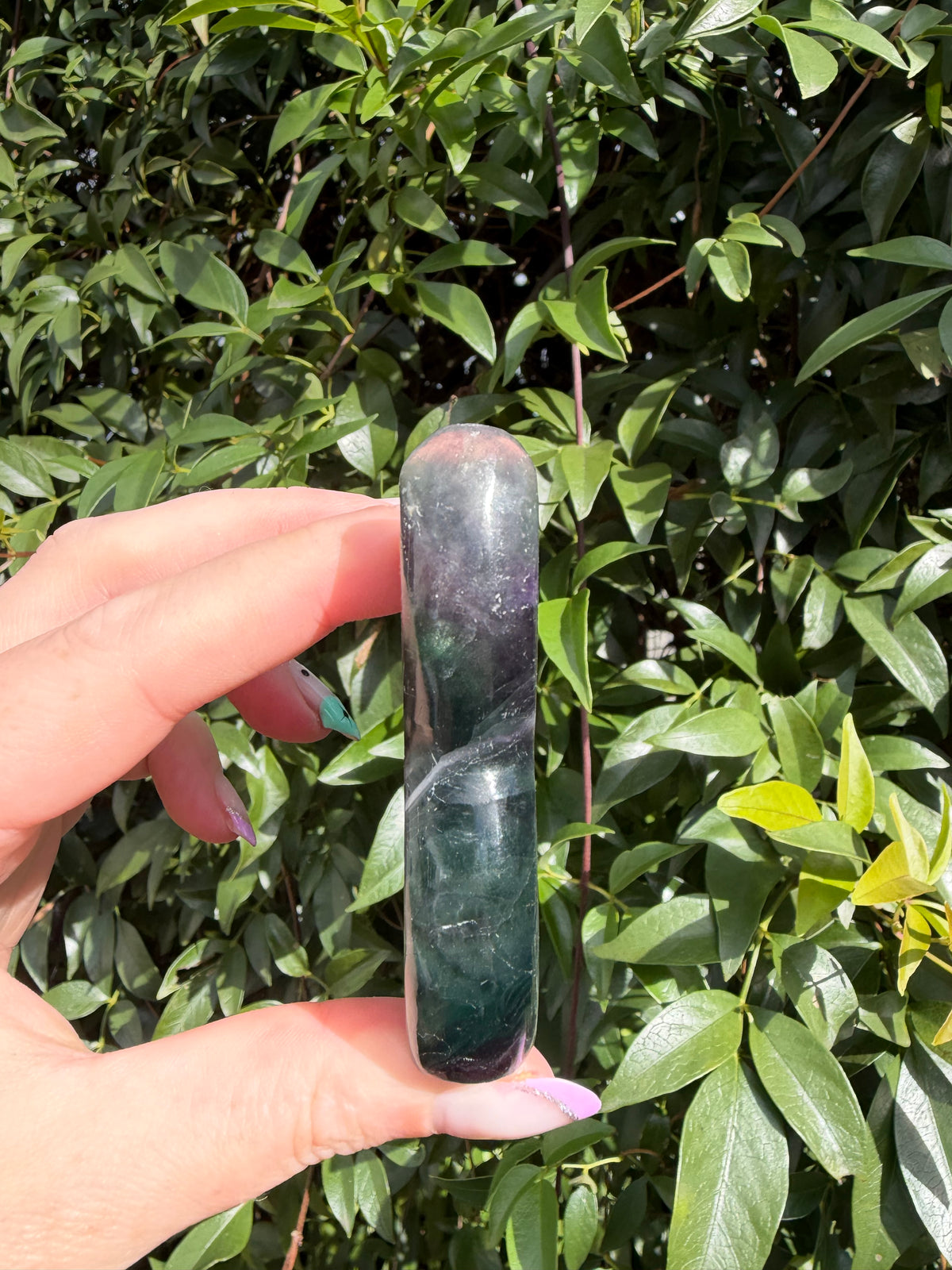 Rainbow Fluorite Mermaid Tail B