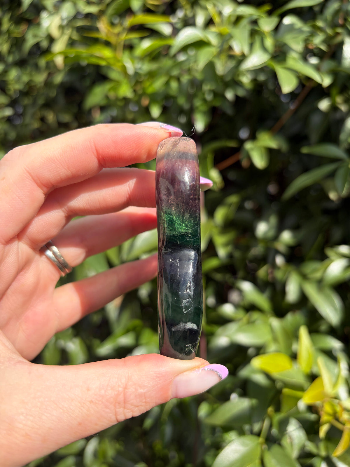 Rainbow Fluorite Mermaid Tail C