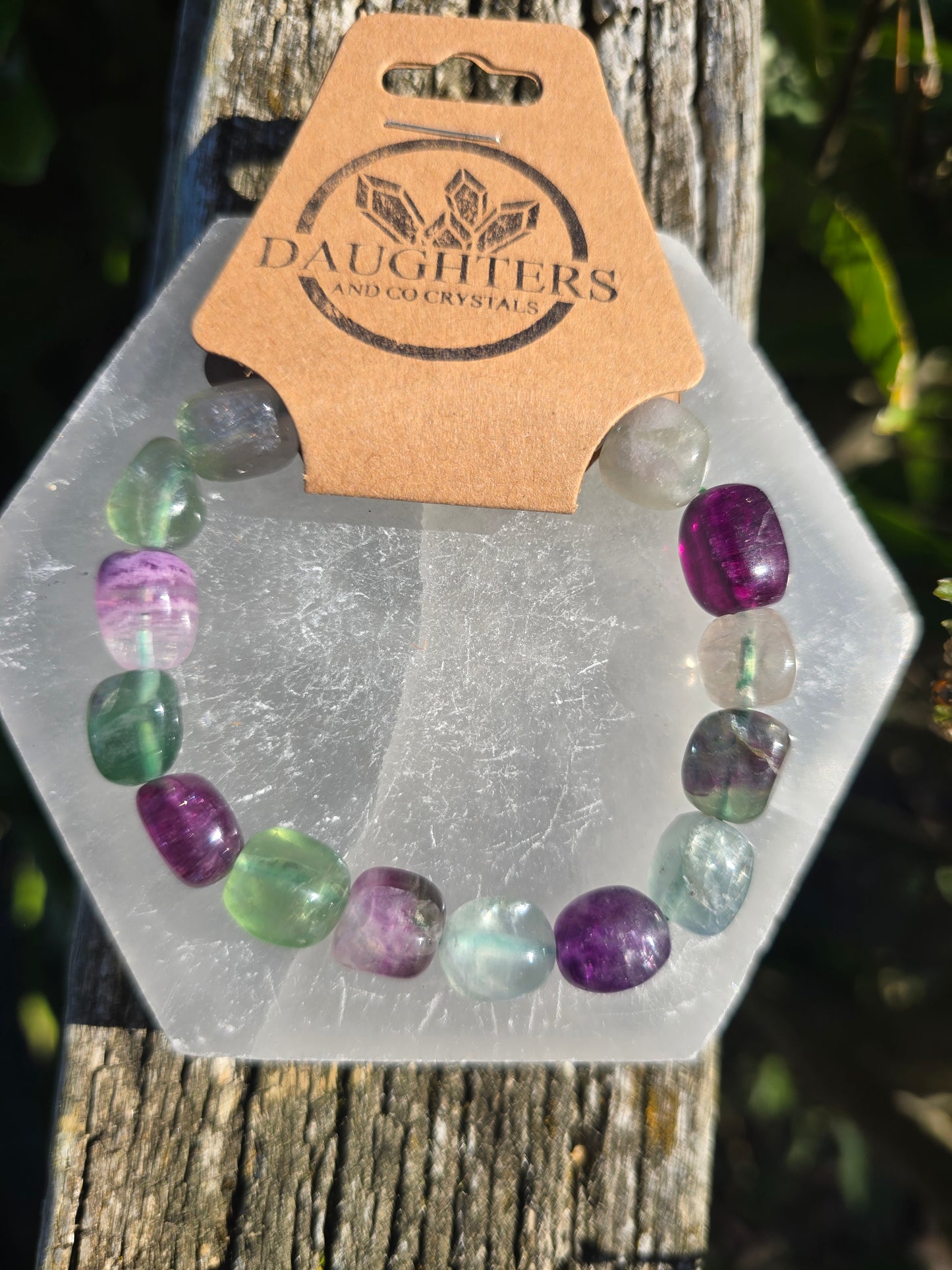 Rainbow Fluorite | Nugget Bead Bracelet