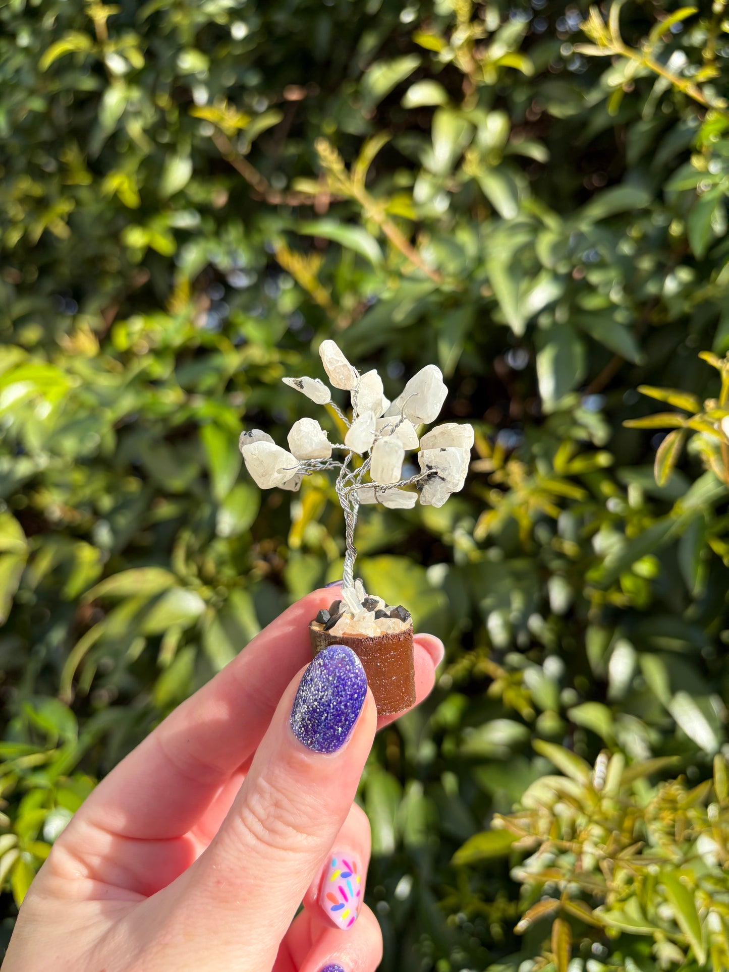 Rainbow Moonstone Crystal Tree Mini
