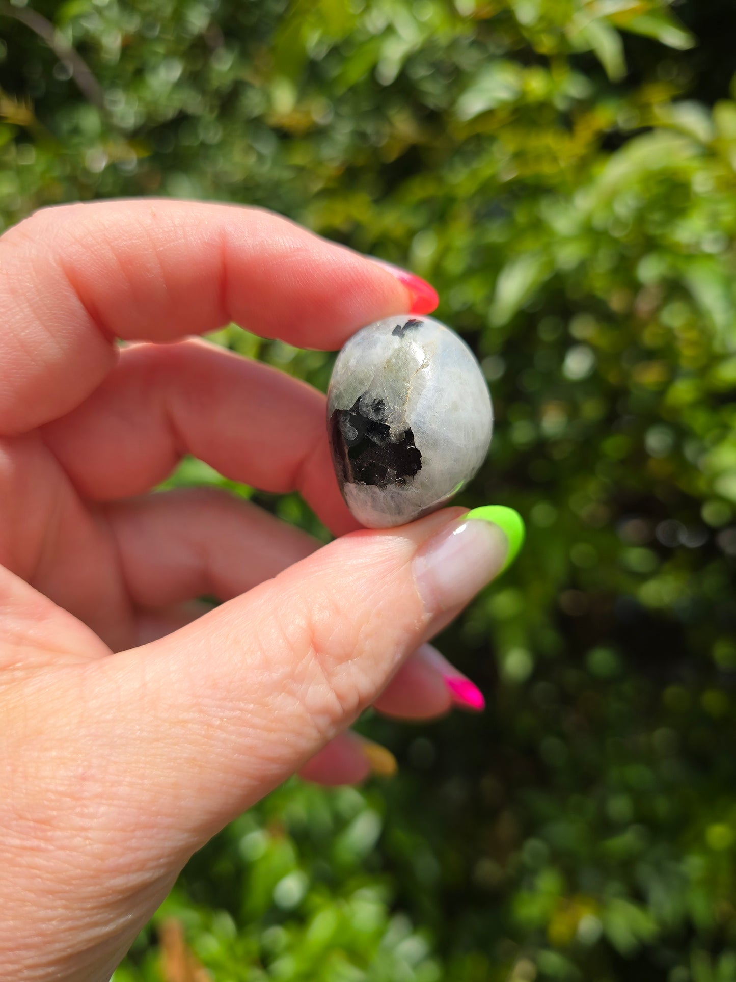 Rainbow Moonstone Medium Tumbled Stone