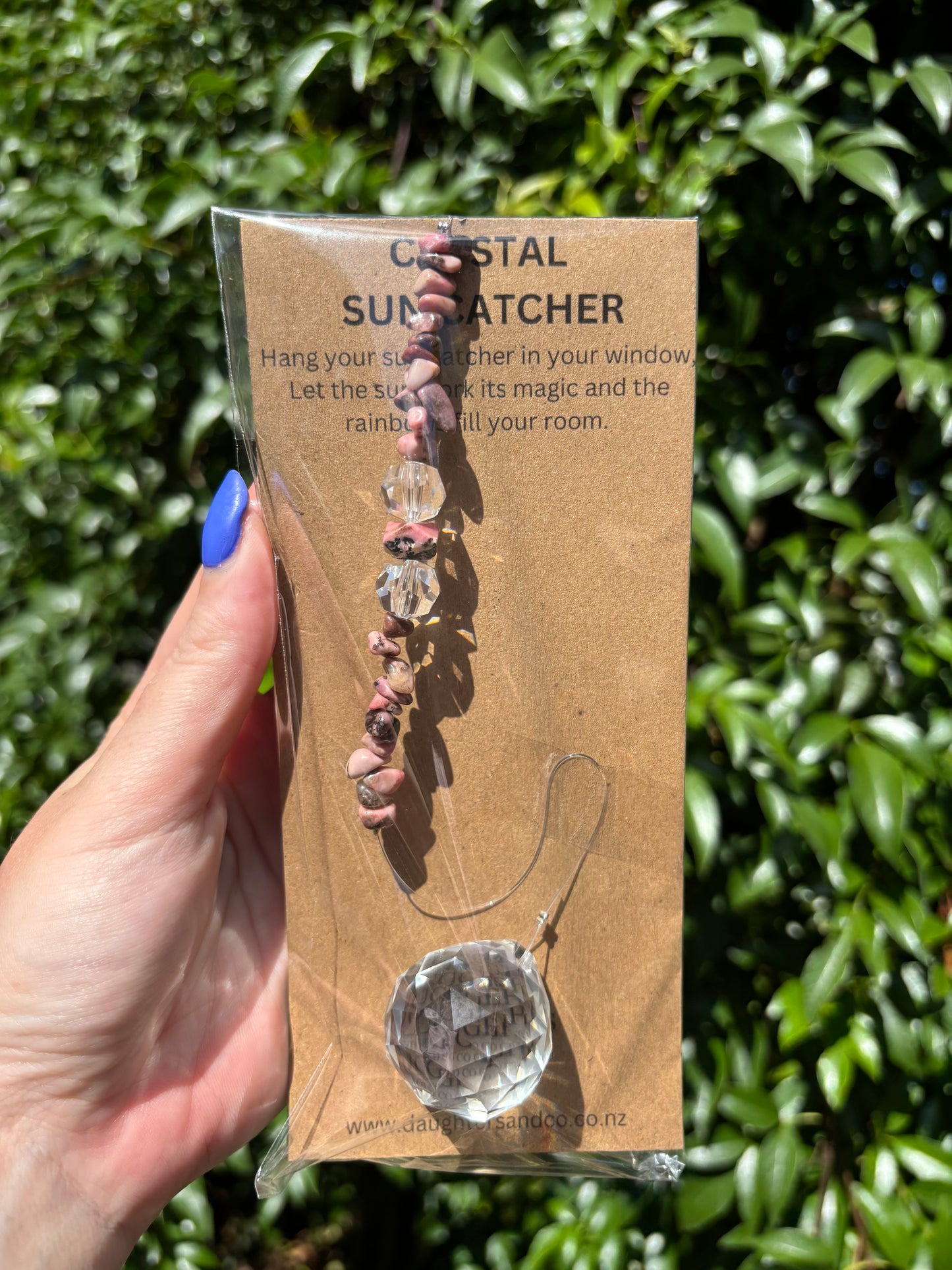 Rhodonite | Sphere Sun Catcher