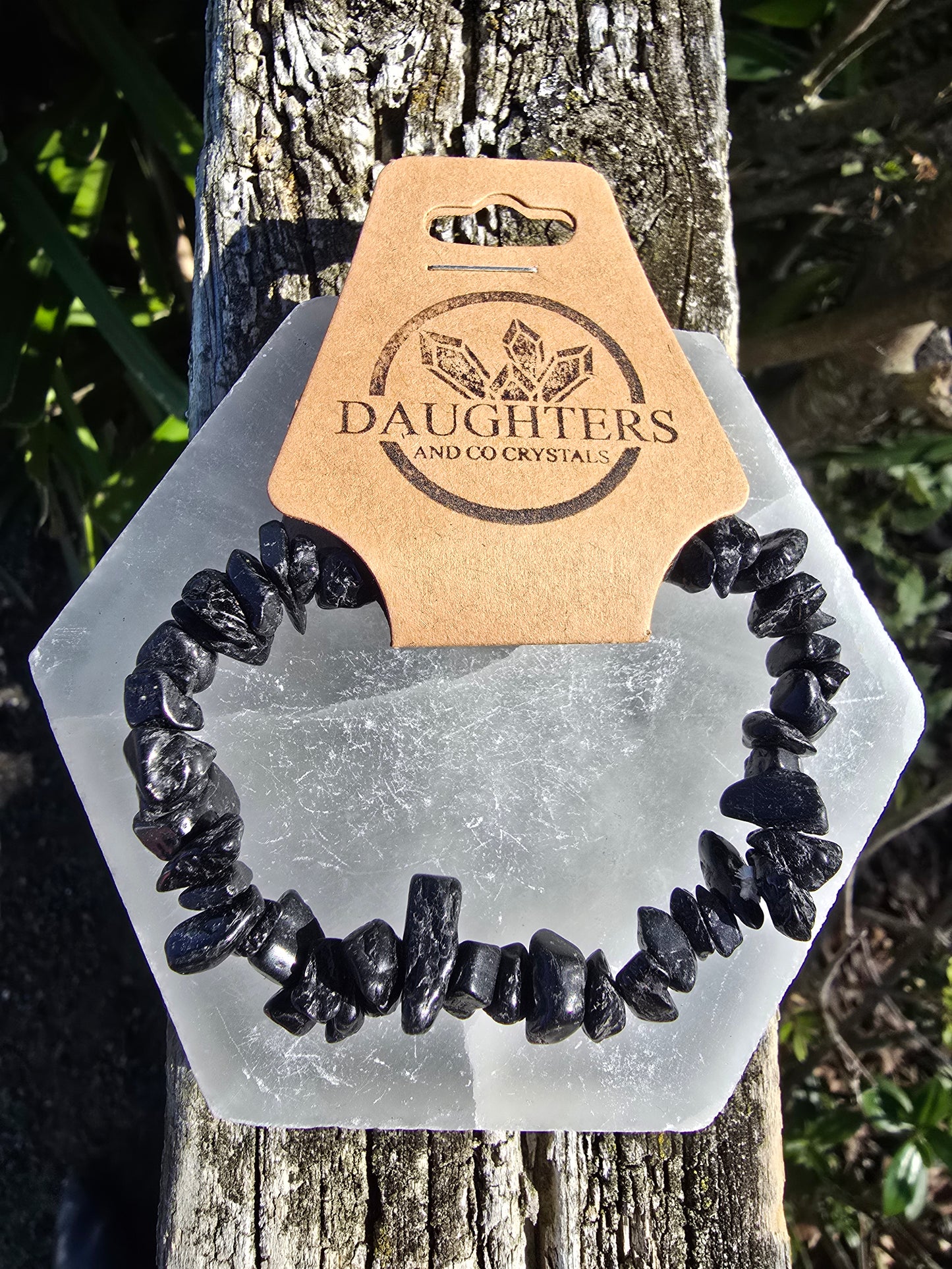 Black Tourmaline | Crystal Chip Bracelet