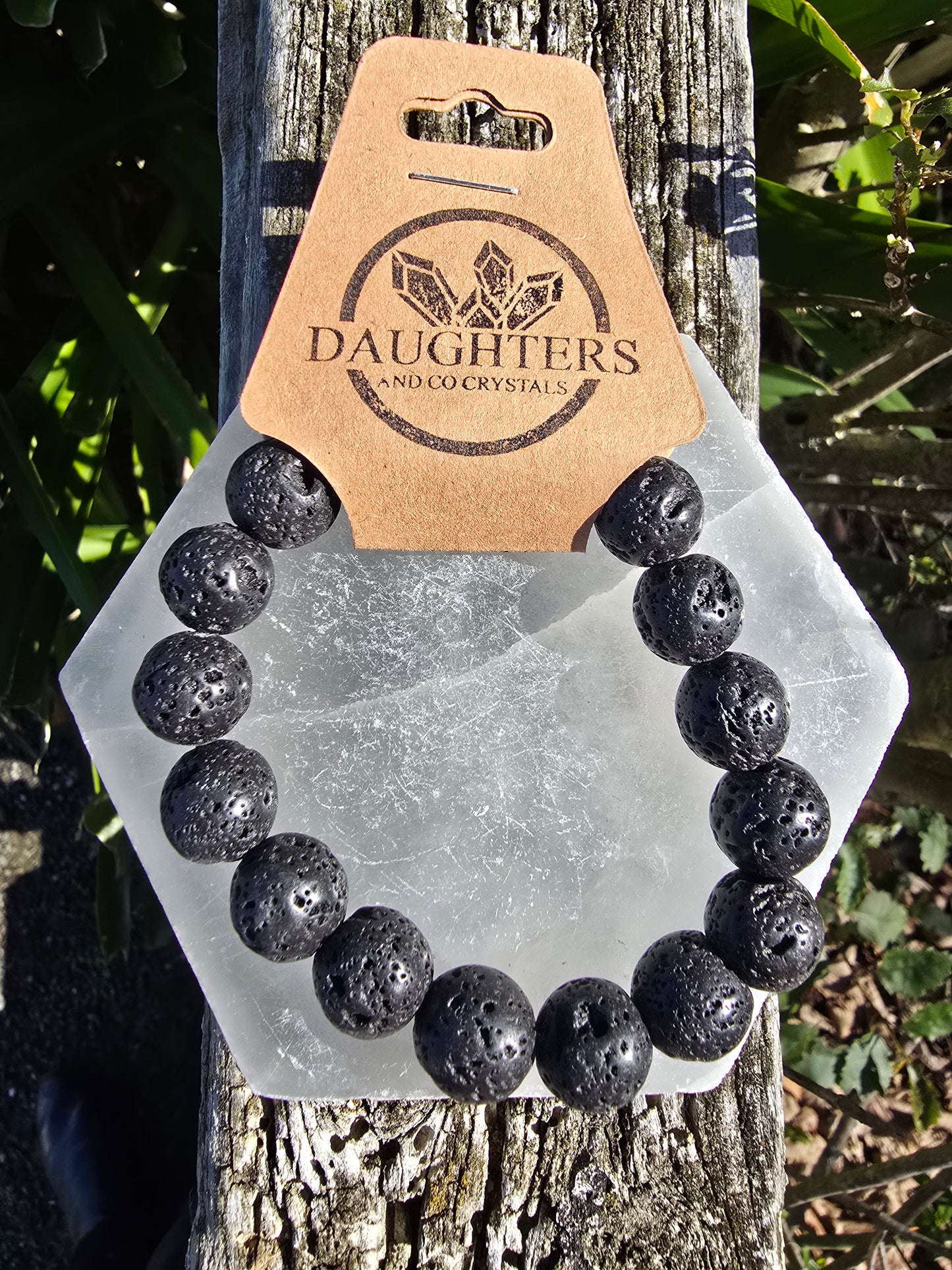Lava Stone | large Bead Bracelet