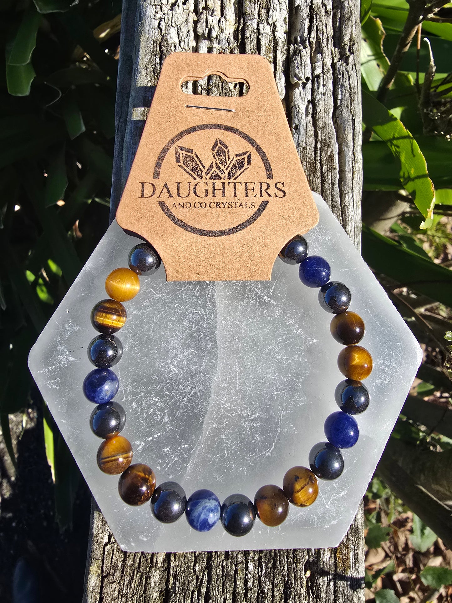 Sodalite, Hematite & Tigers Eye | Bead Bracelet