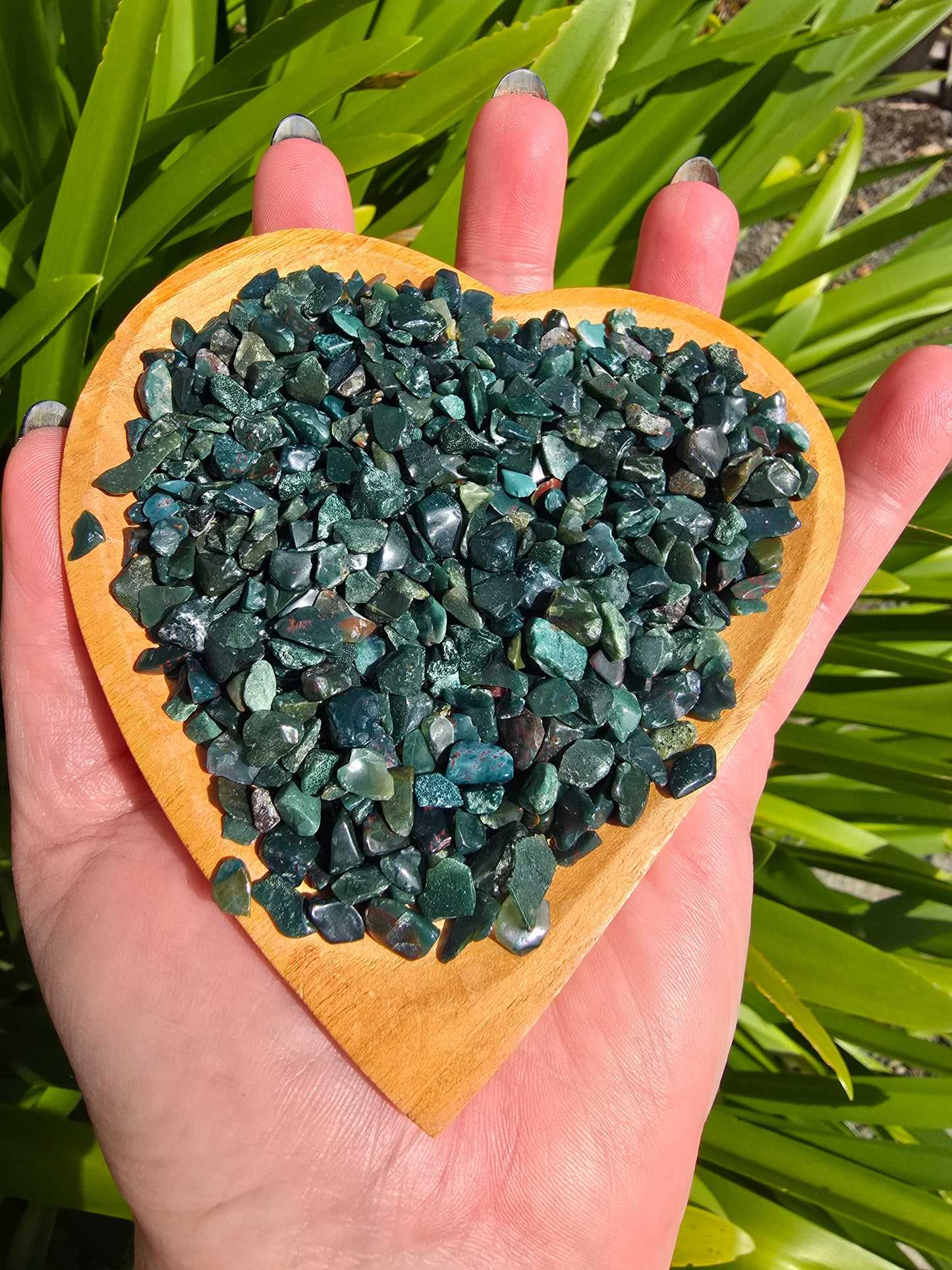 Bloodstone Crystal Chip 100 gms Bag