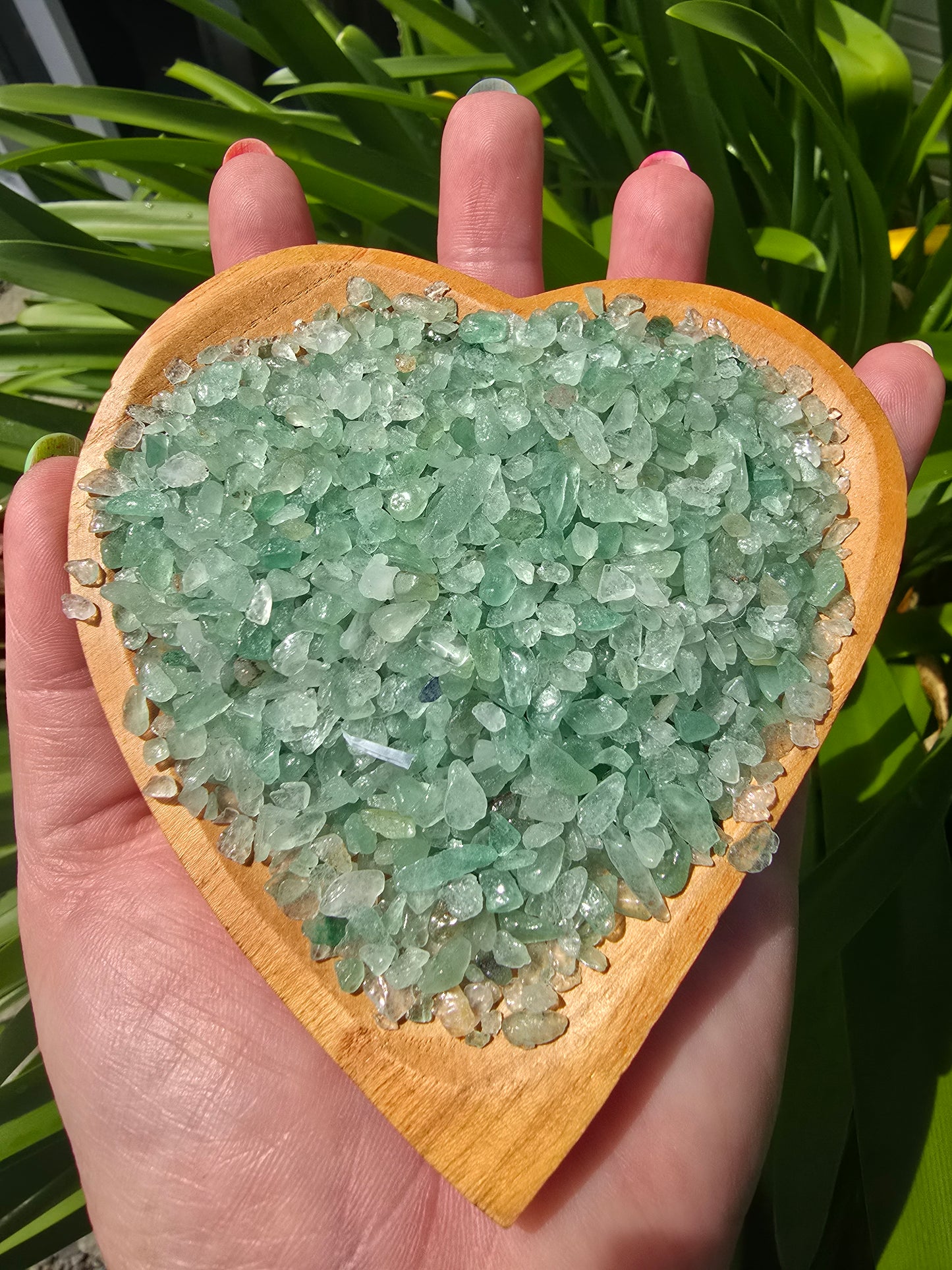 Green Aventurine Crystal Chip 100 gms Bag