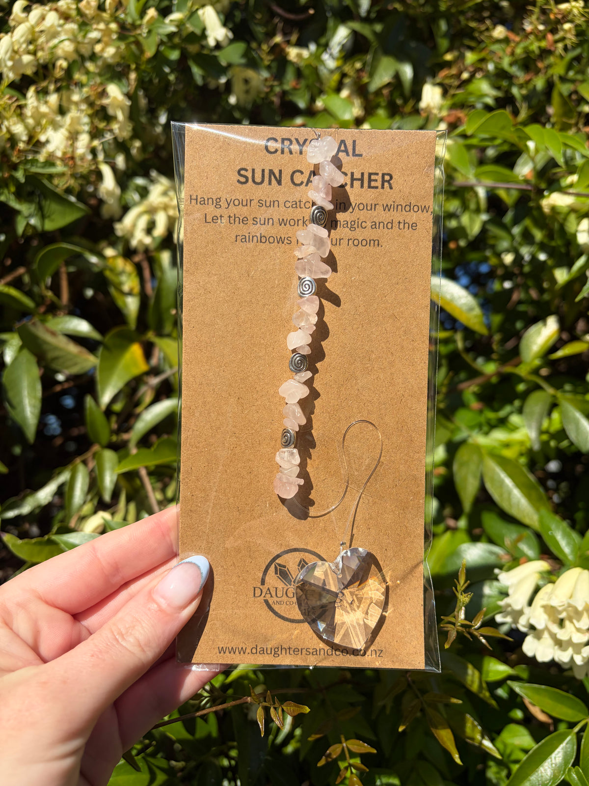 Rose Quartz | Heart Sun Catcher A