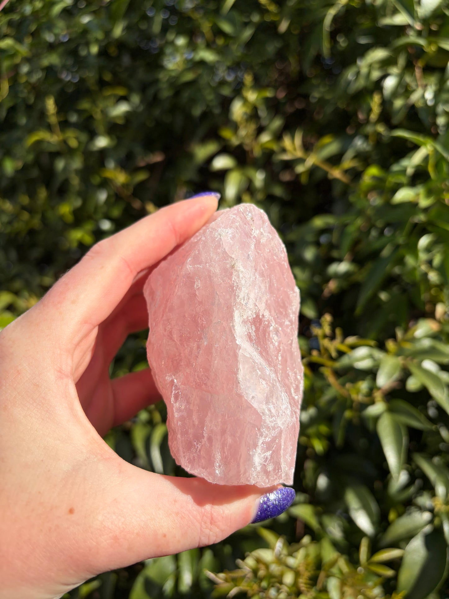 Rose Quartz Large Rough Piece E