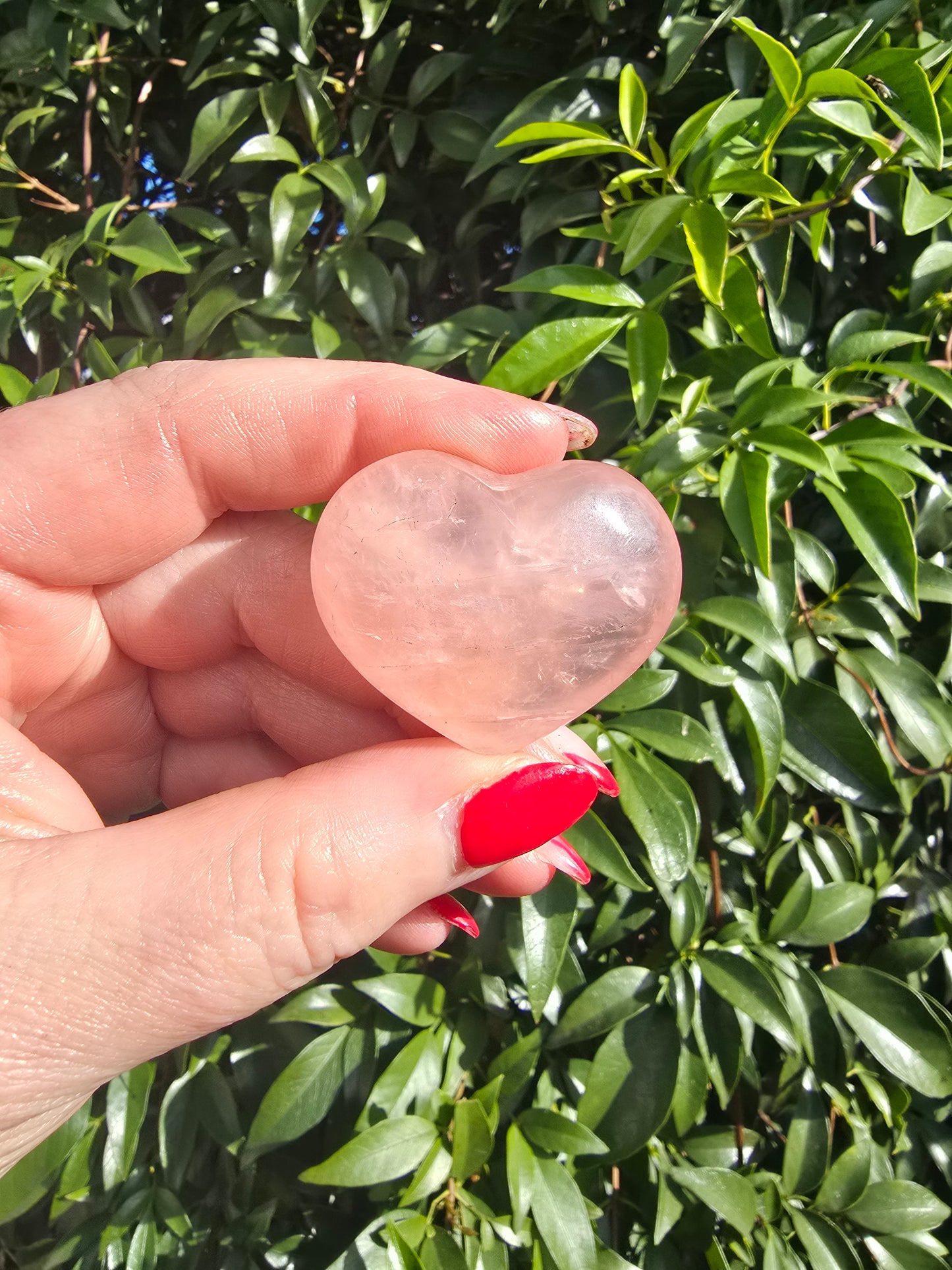 Rose Quartz Small Heart