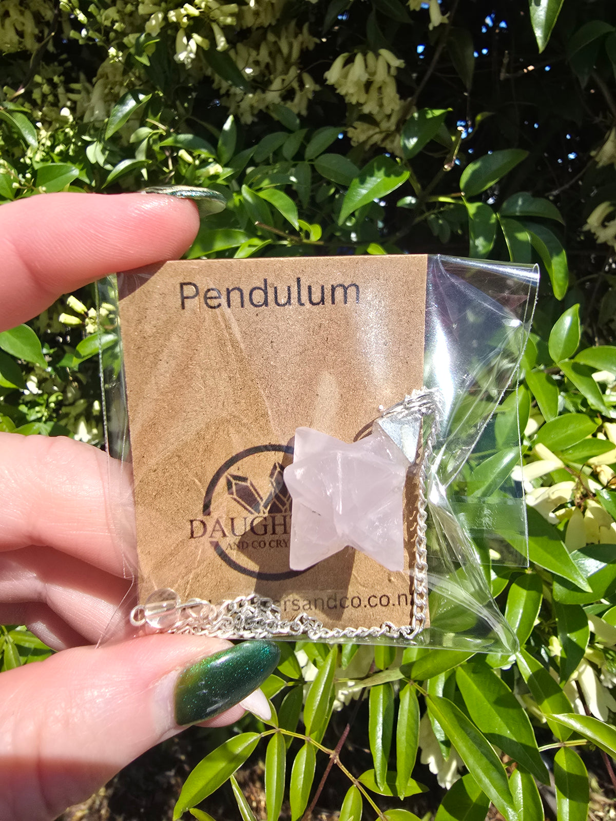 Rose Quartz Merkaba Pendulum