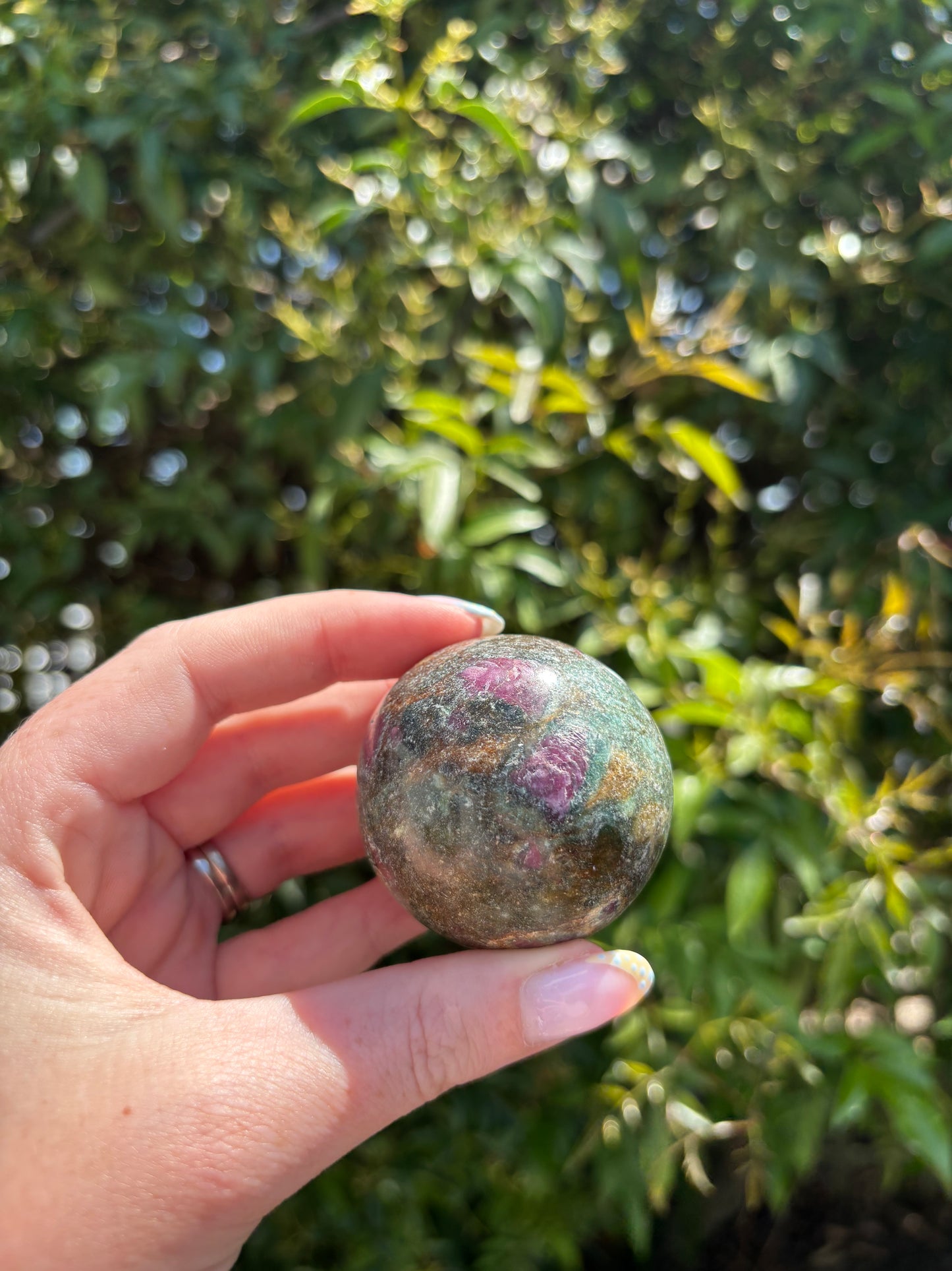 Ruby & Fuchite Sphere A