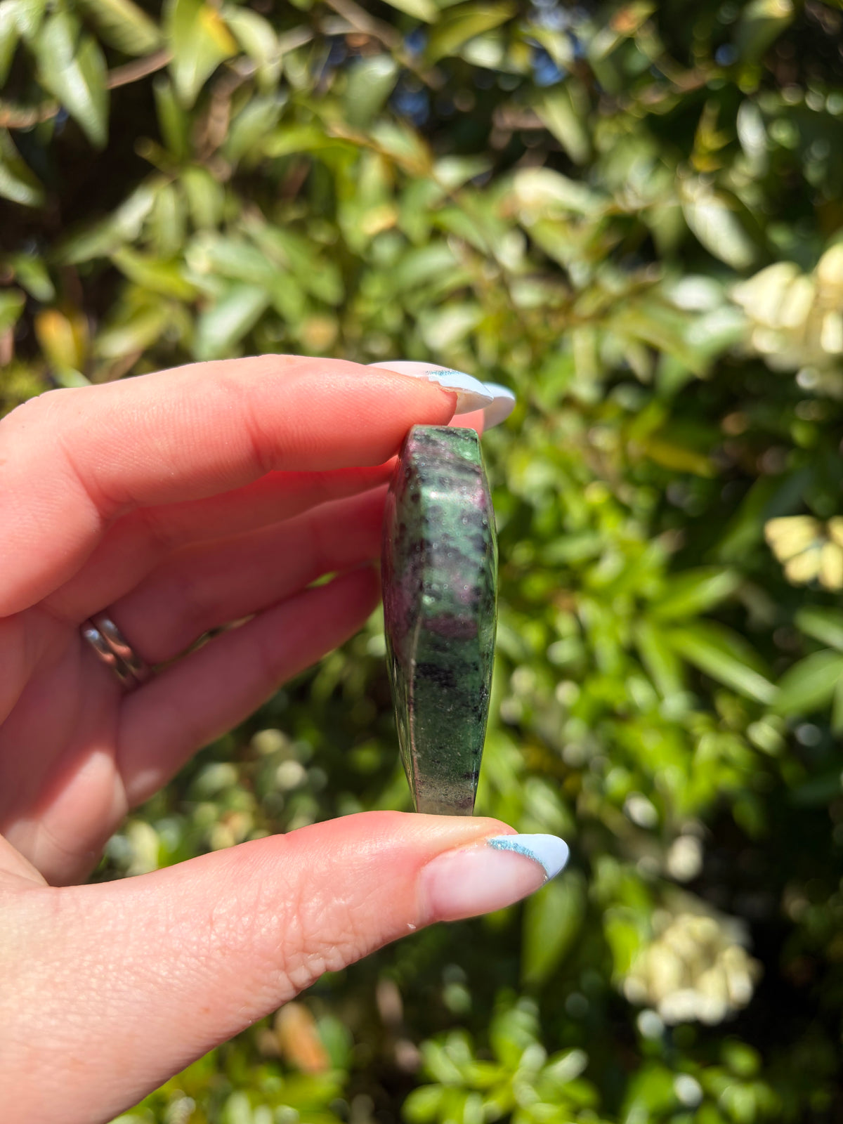 Ruby Zoisite Heart A
