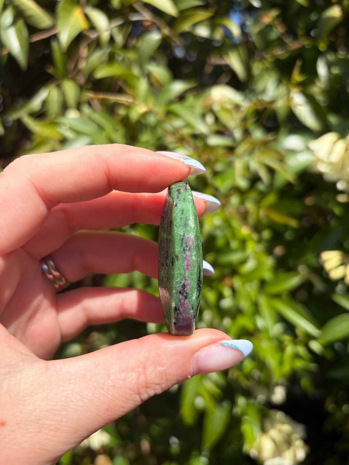 Ruby Zoisite Palm Stone D