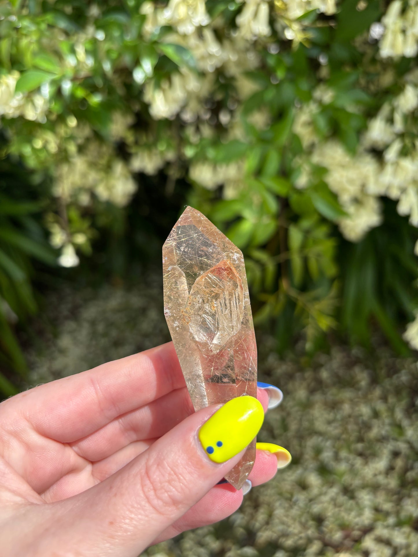 Rutilated Manifestation Quartz Double Terminated Point A