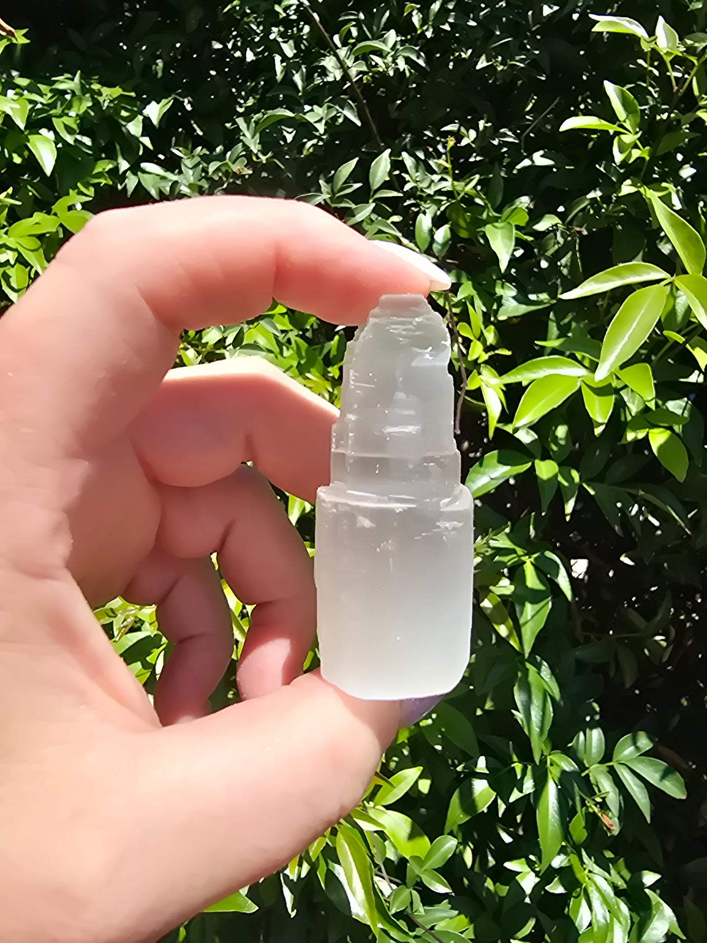 Selenite Double Tower Mini