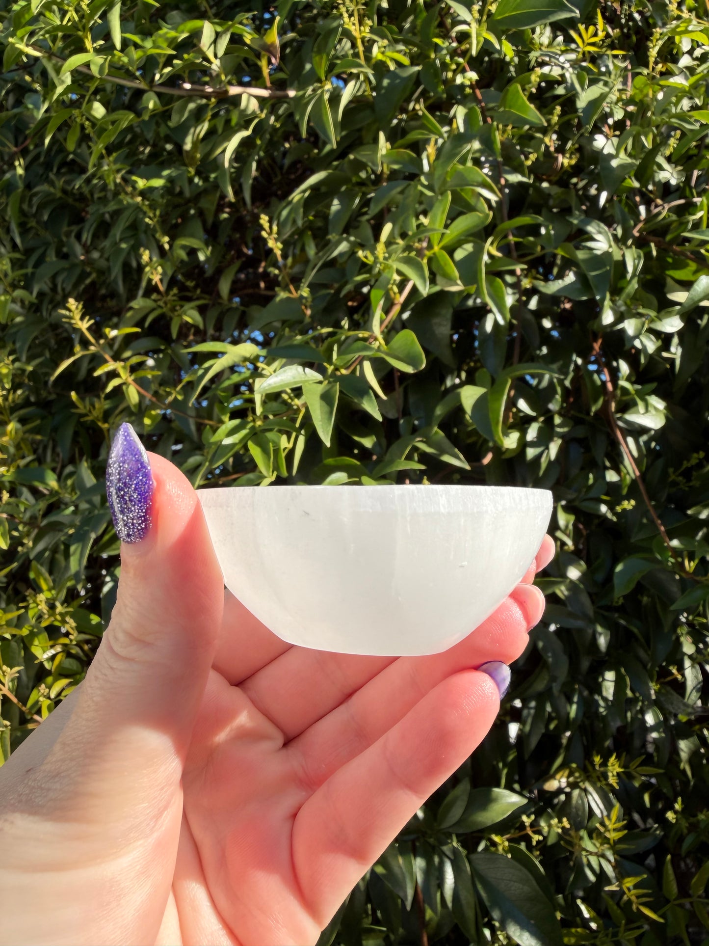 Selenite Round Charging Bowl Mini