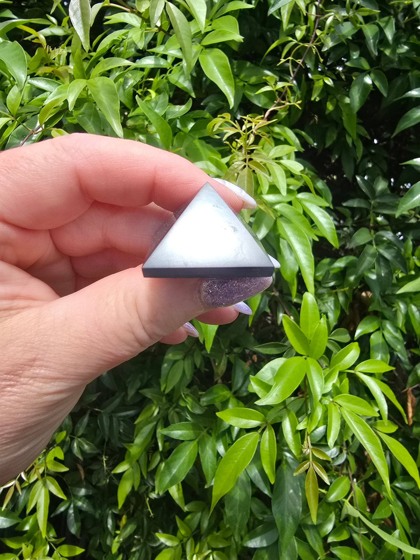 Shungite Polished Pyramid Small