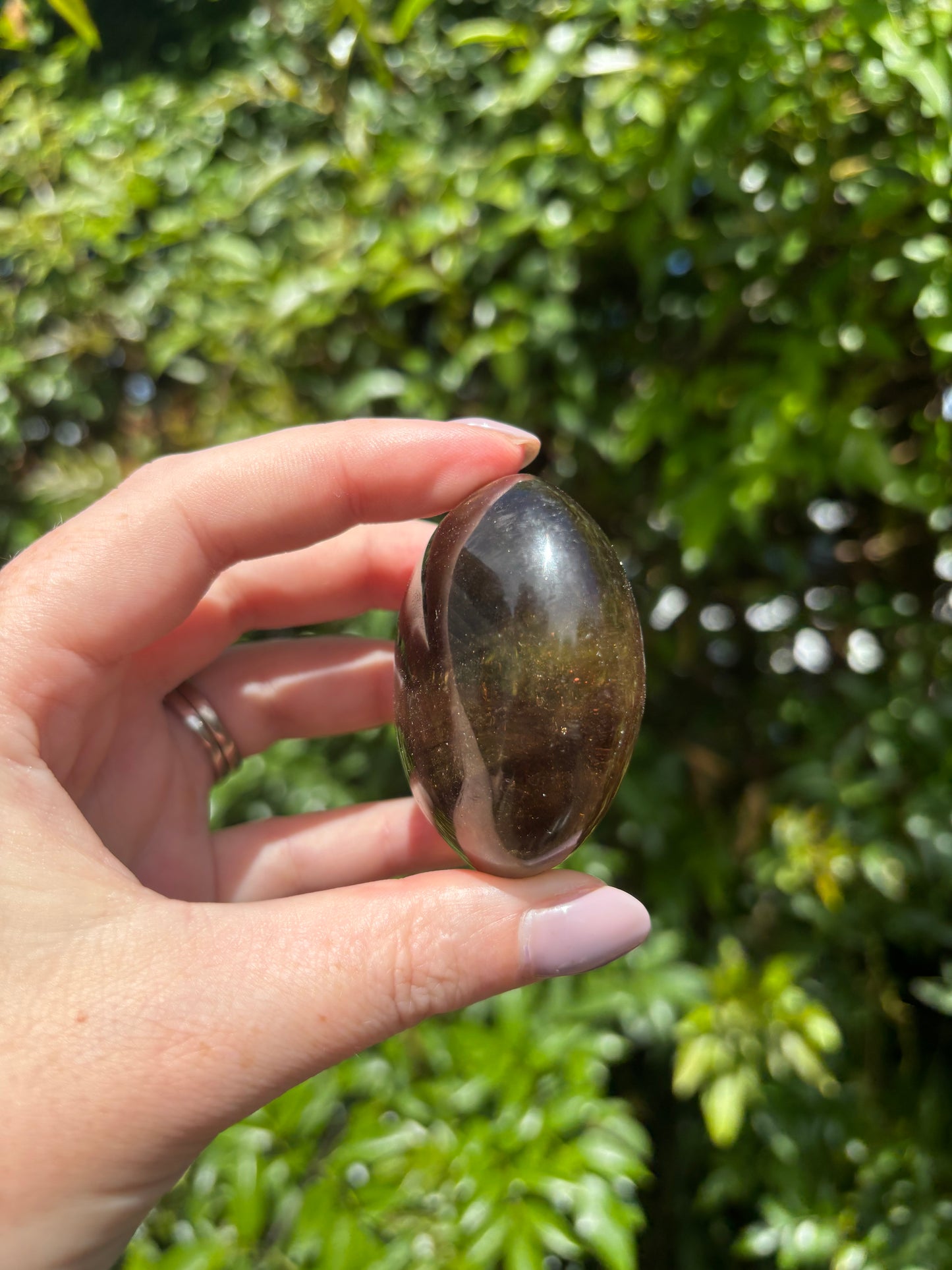 Smoky Quartz Palm Stone A