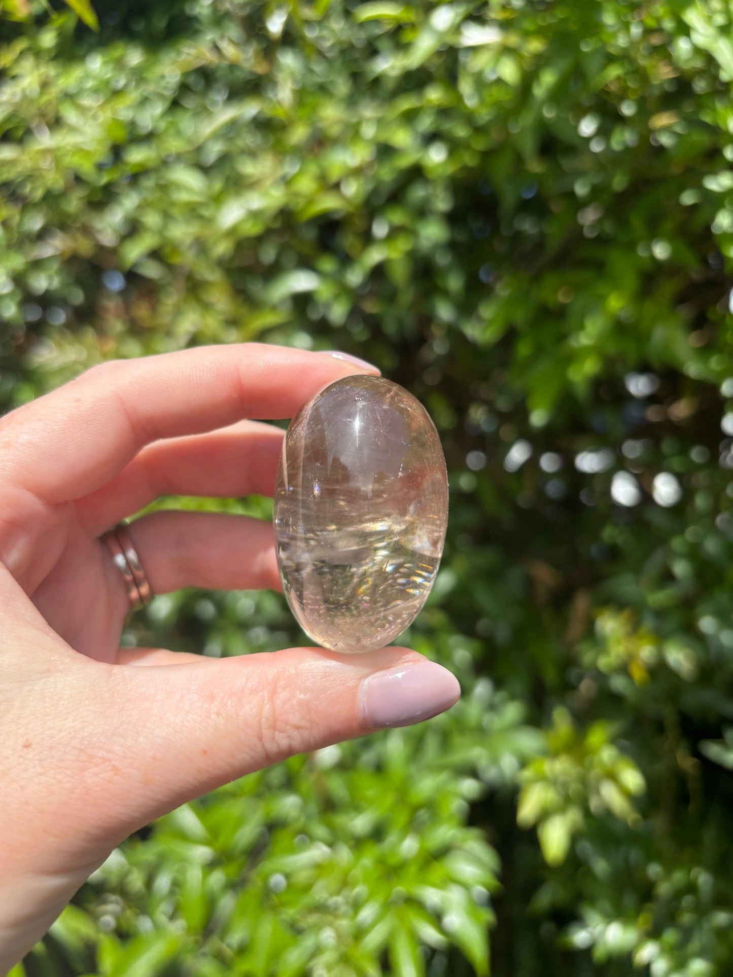 Smoky Quartz Palm Stone B