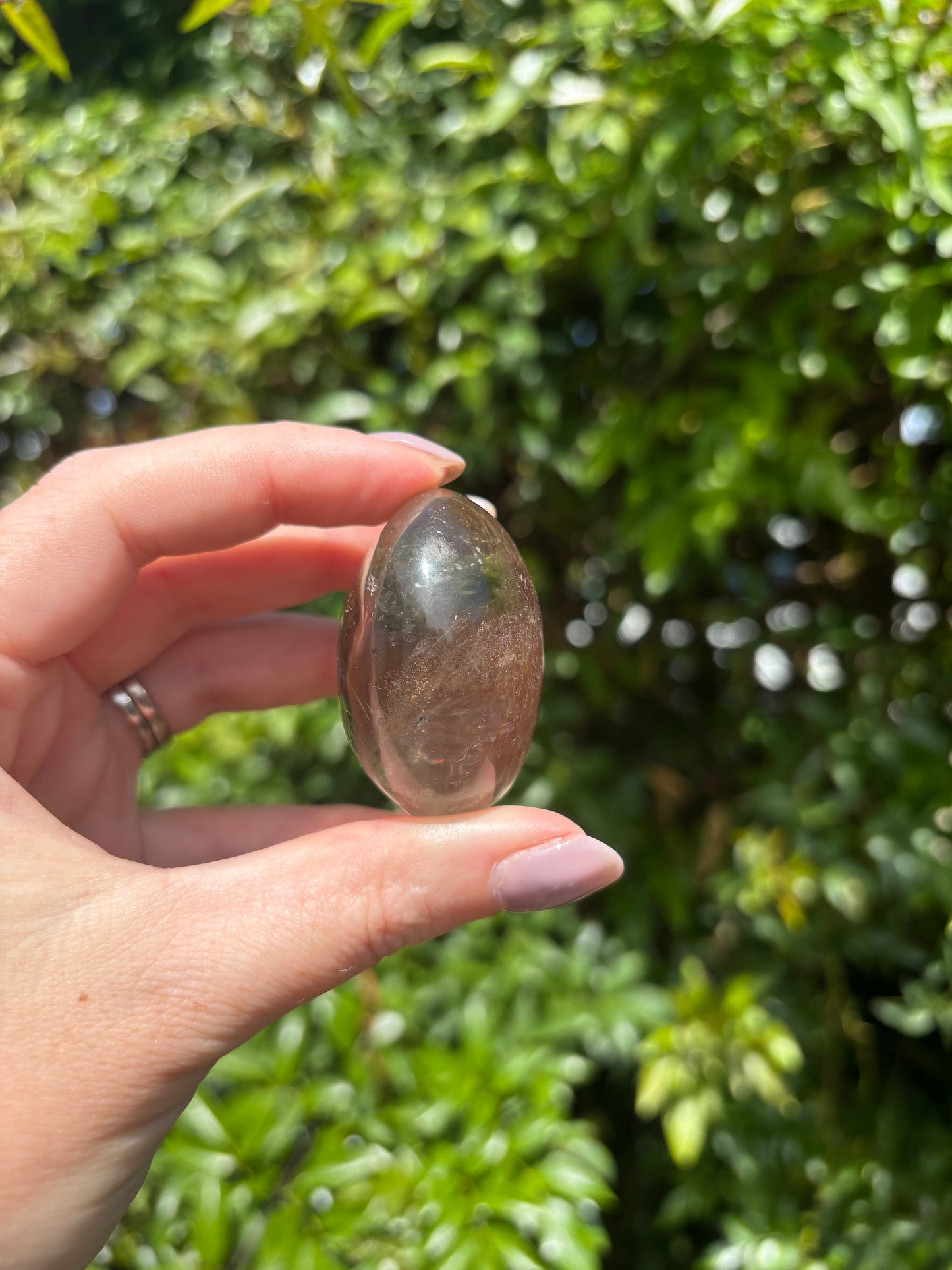 Smoky Quartz Palm Stone C