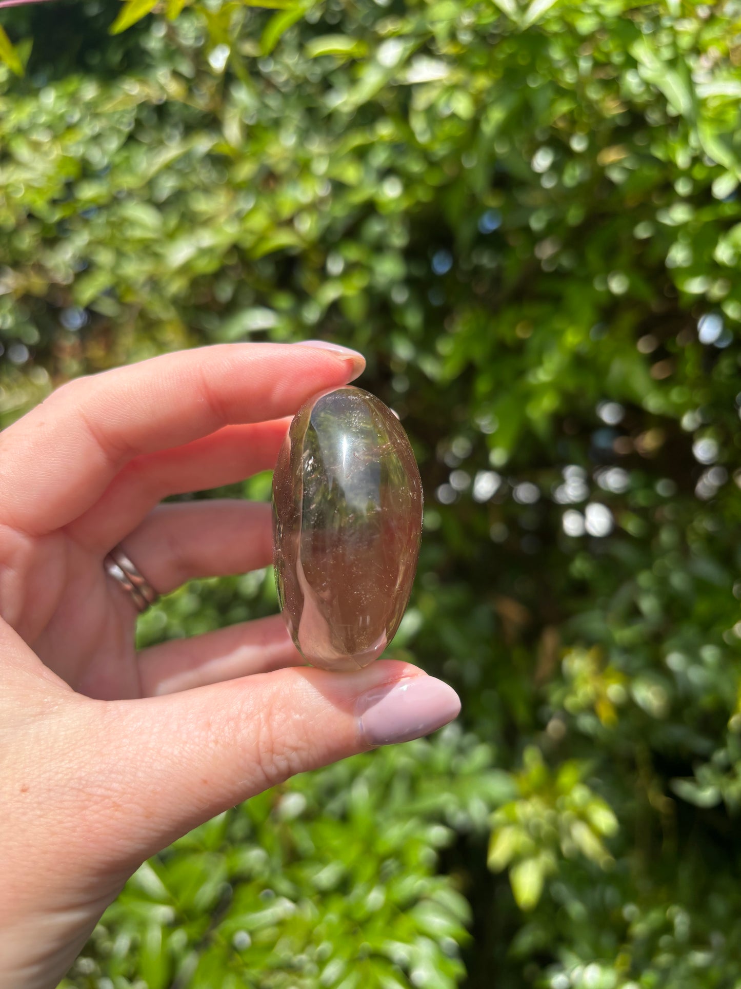 Smoky Quartz Palm Stone D