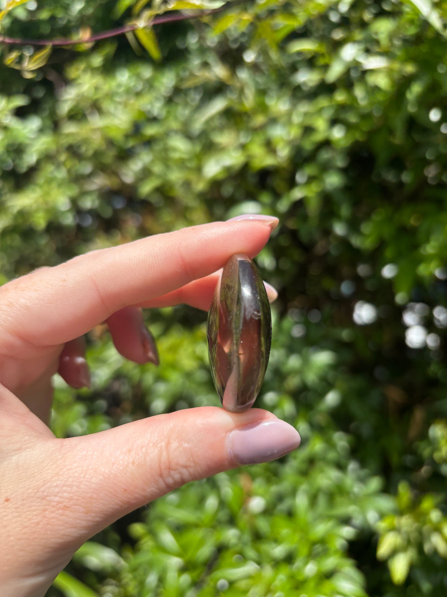 Smoky Quartz Palm Stone G