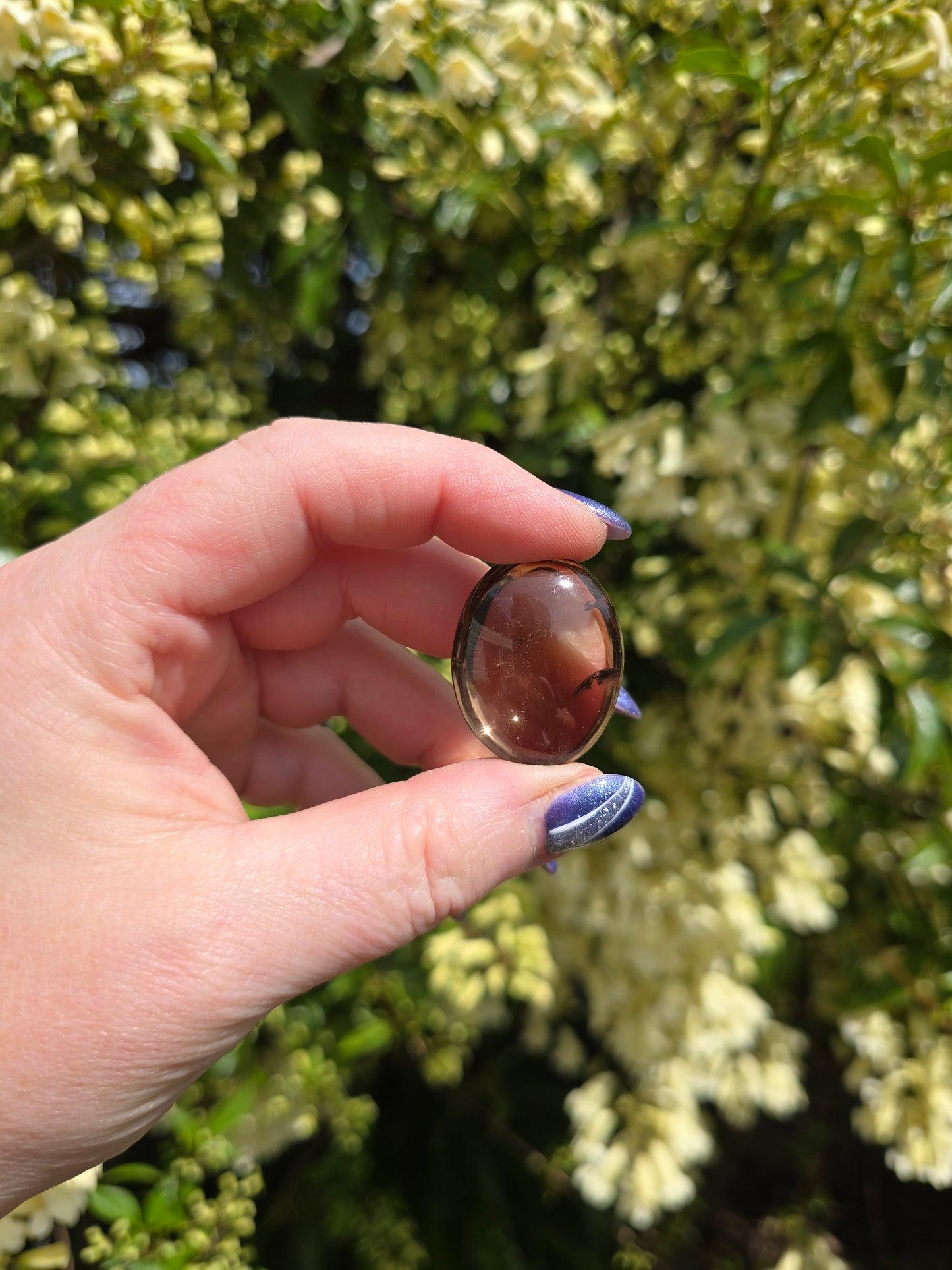 Smoky Quartz Small Palm Stone