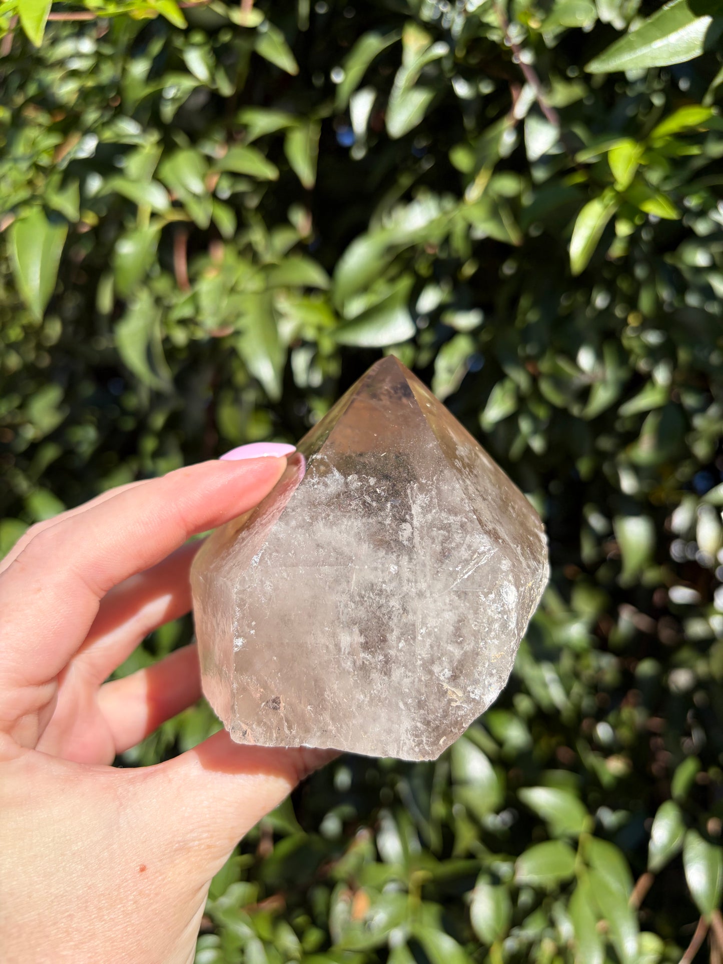 Smoky Quartz Semi Polished Point B